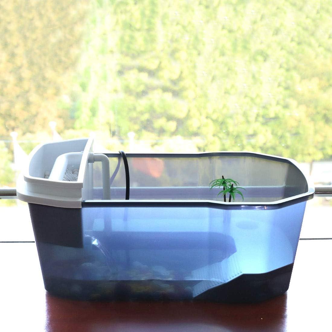 Tanque para Tortugas PINVNBY 40x23x13 cm con Plataforma y Rampa