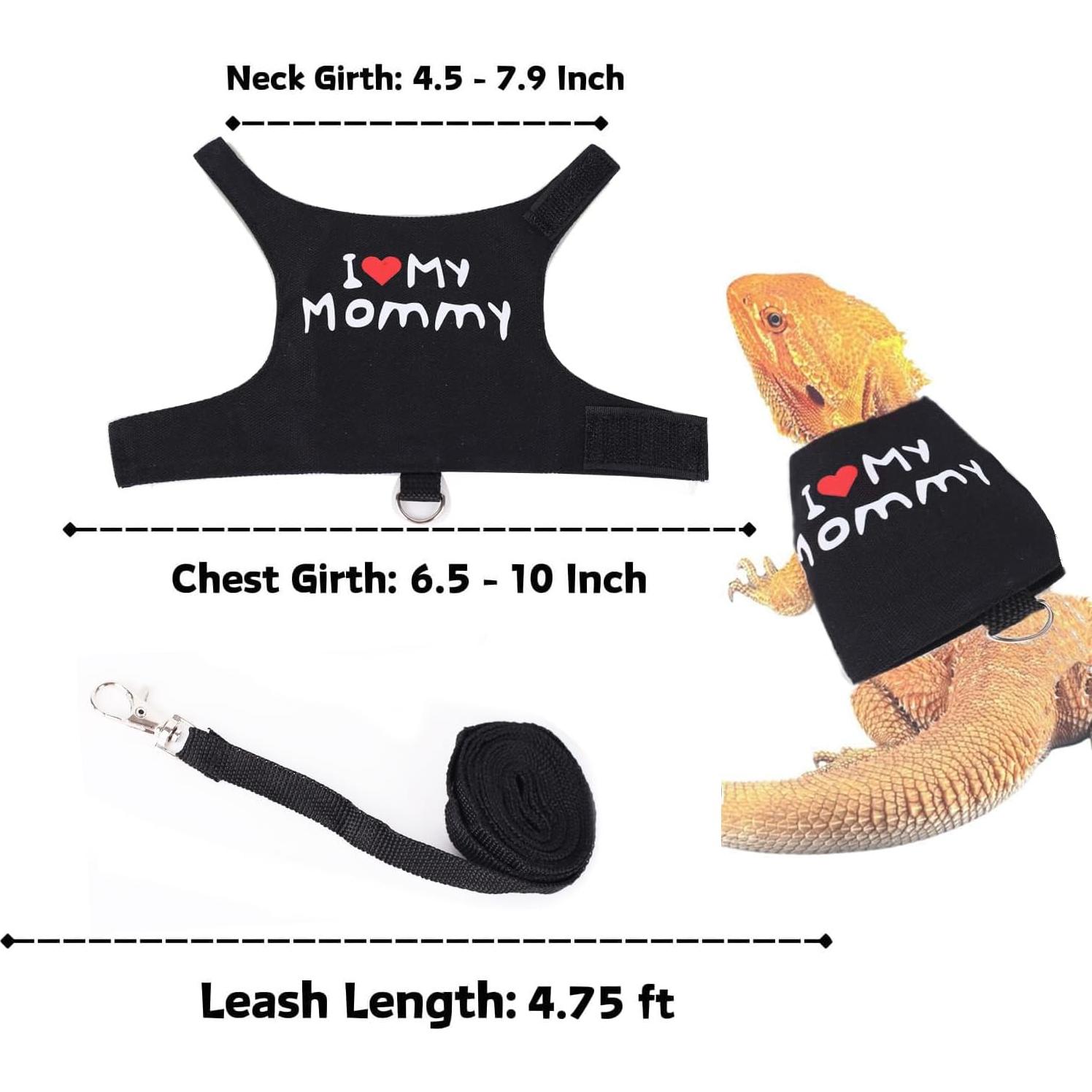 Arnés Ajustable para Dragón Barbudo WEVONIGU con Correa