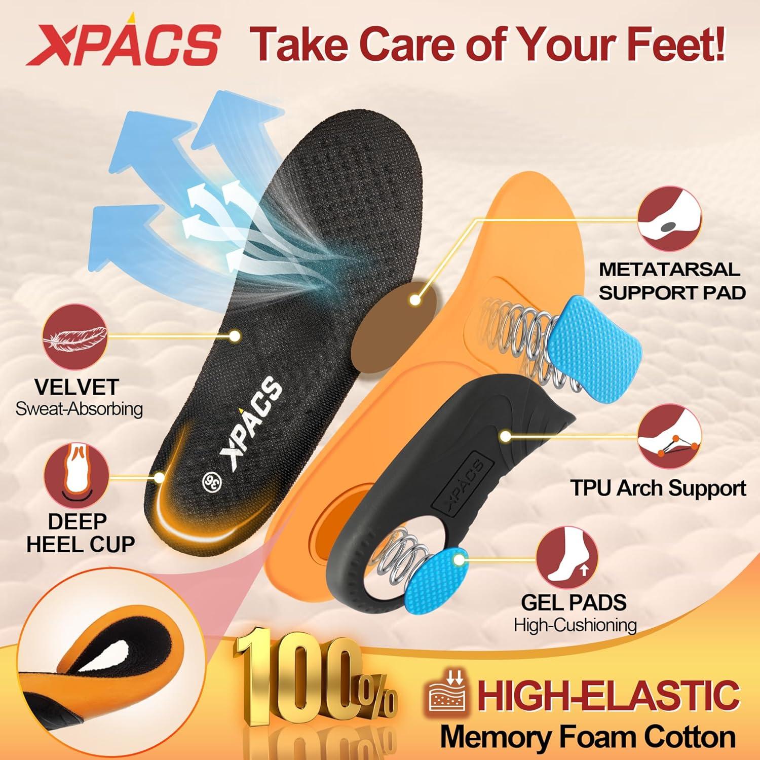 Plantillas Ortopédicas XPACS para Fasciitis Plantar - Soporte Alto