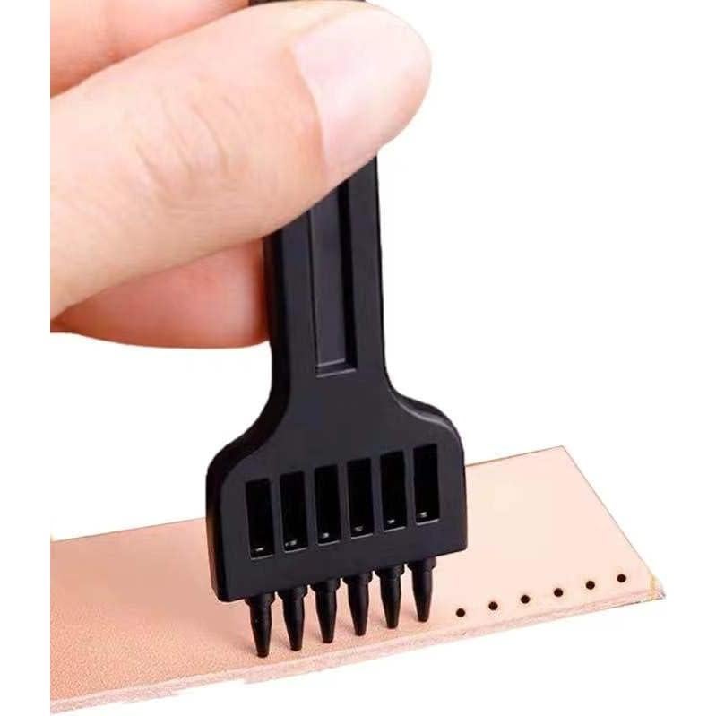 Juego de herramientas de punzonado de cuero Citian 4mm 2/4/6 dientes