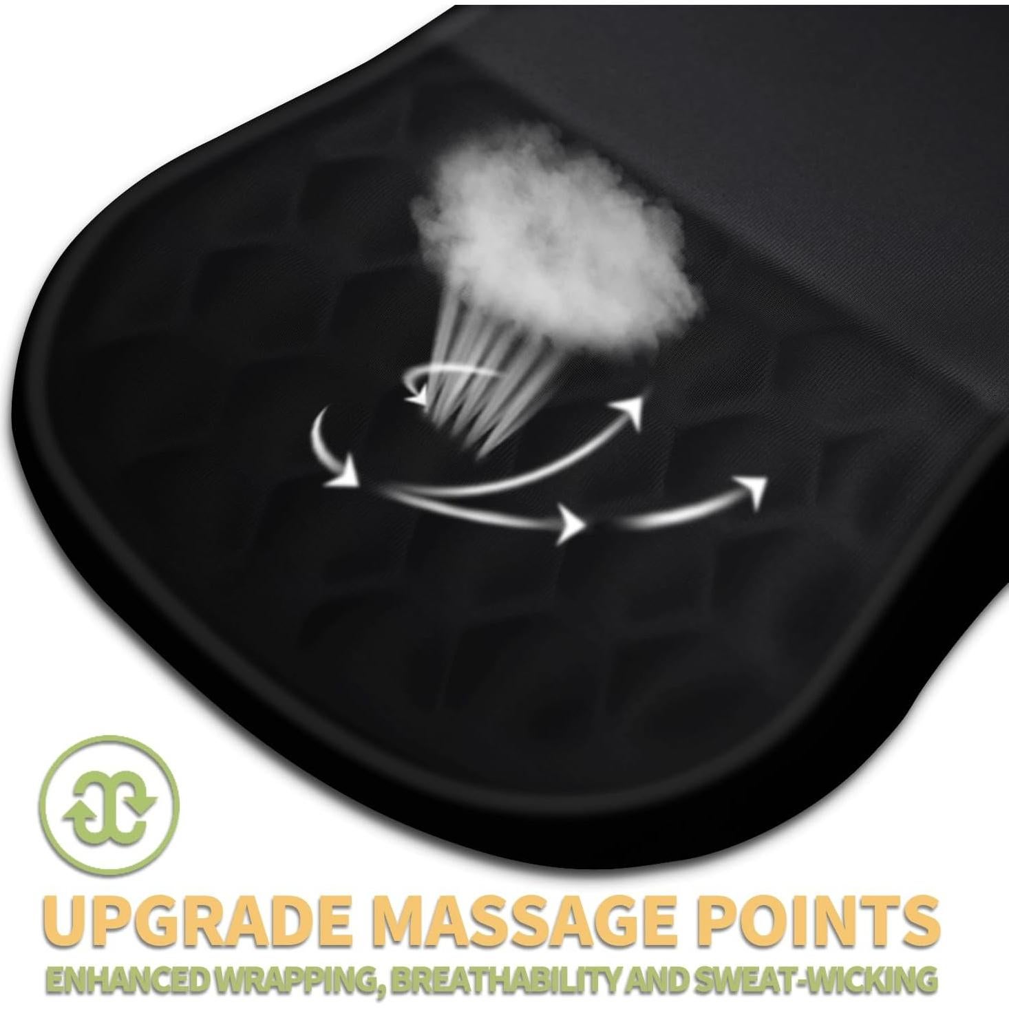 Alfombrilla de Ratón Ergonómica SANWUMIAN Negra 30x20 cm