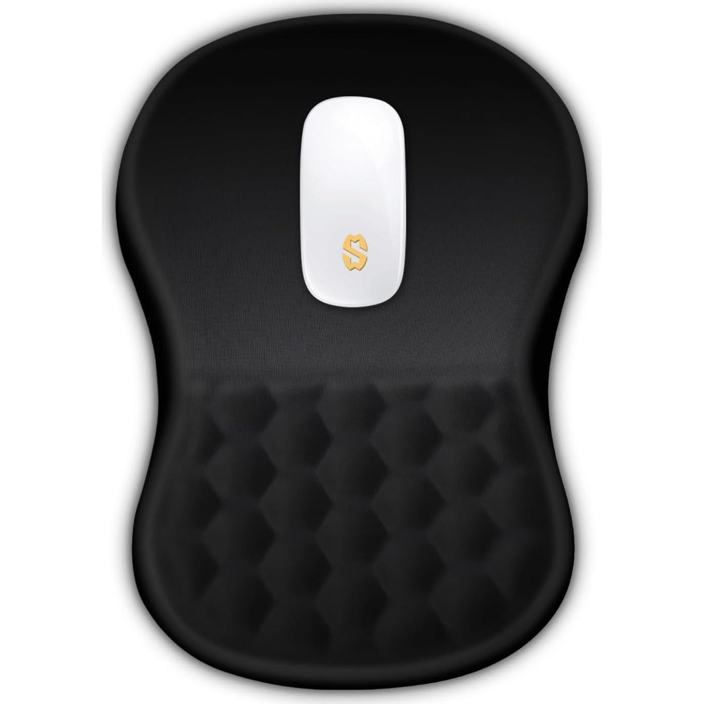 Alfombrilla de Ratón Ergonómica SANWUMIAN Negra 30x20 cm