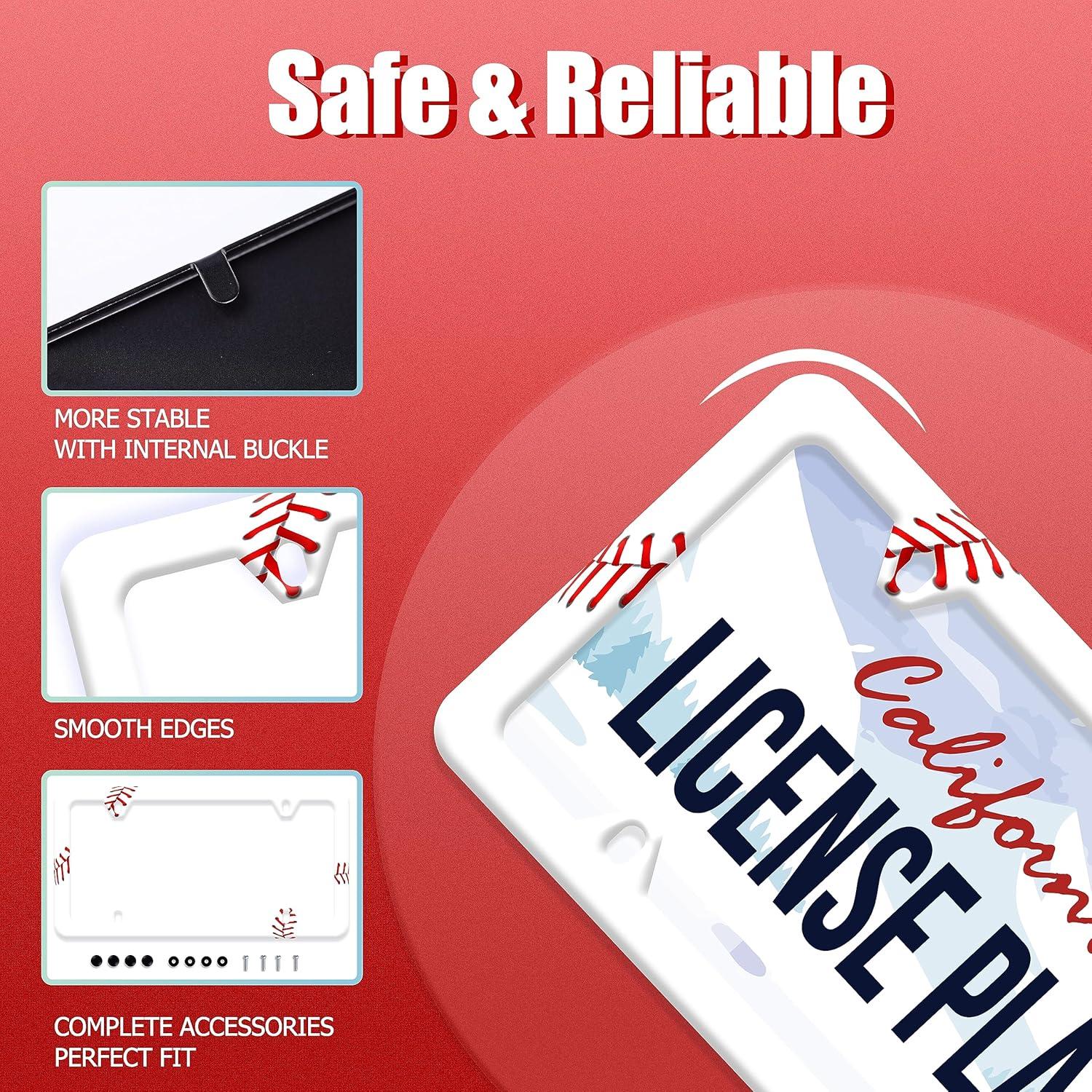 Marco de Placa de Licencia LOISTAVA Acero Inoxidable 30.99x15.24cm