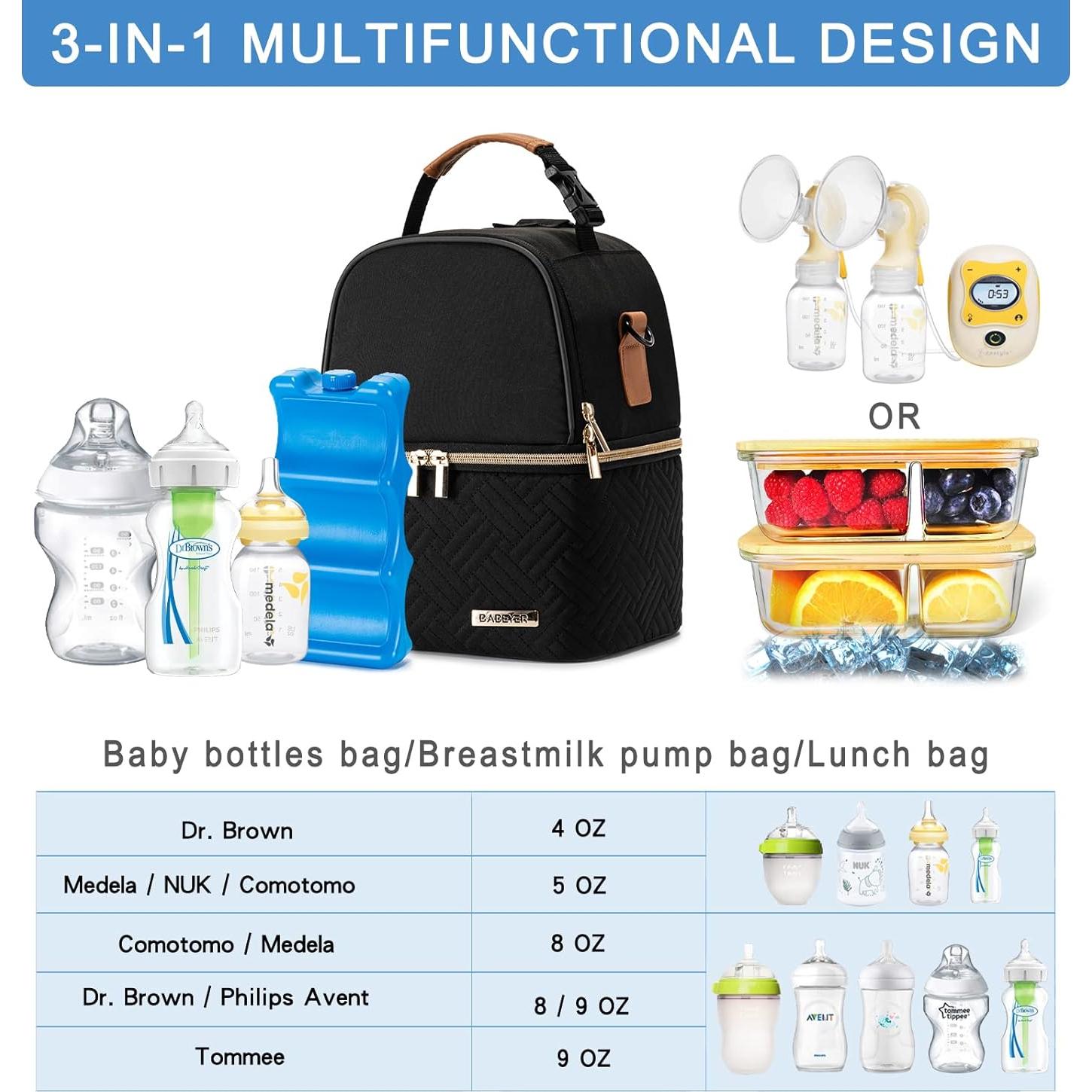 Bolsa Enfriadora para Leche Materna BABEYER - 6 Biberones 266 ml