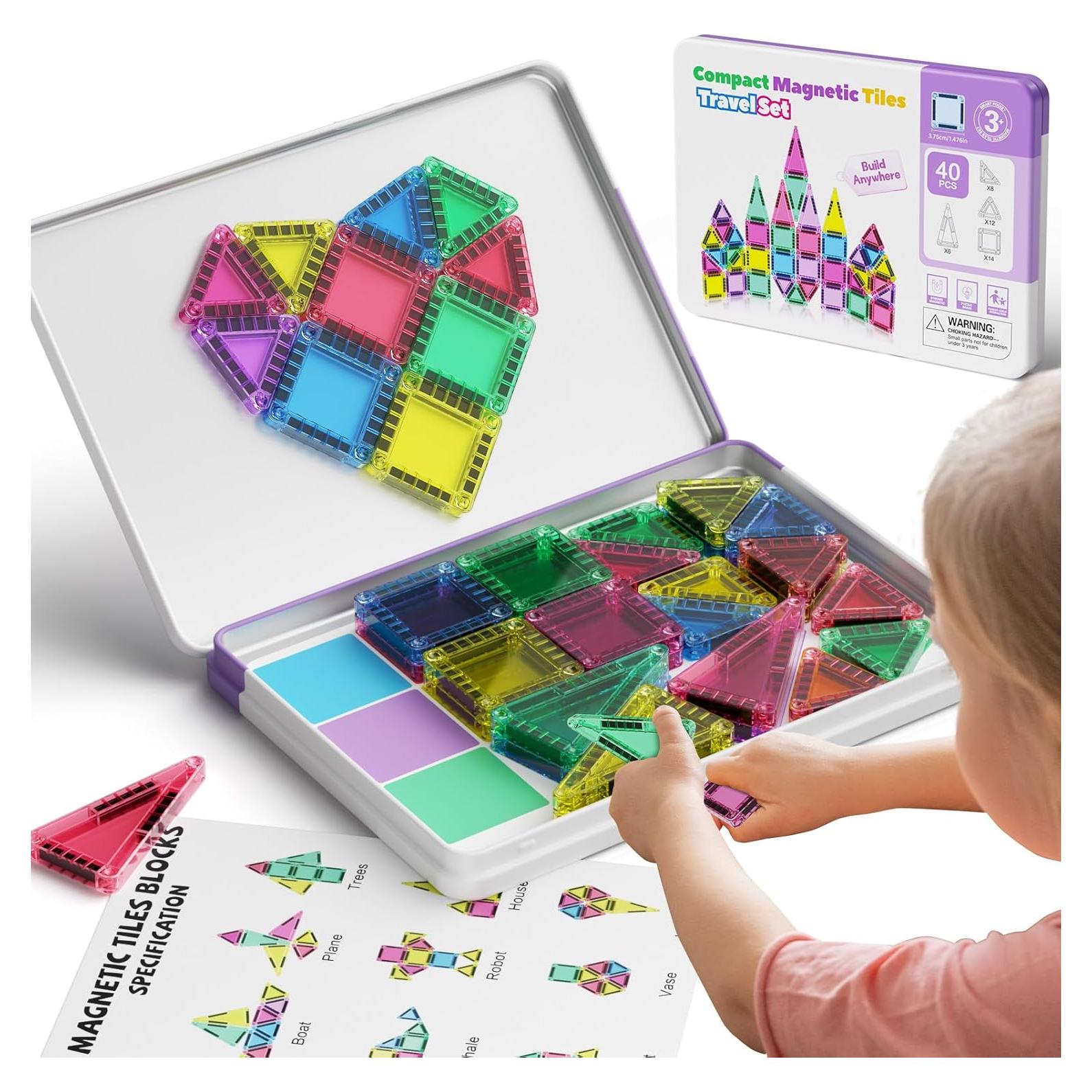 Azulejos Magnéticos de Construcción Hunloot 40 Piezas 19x13cm