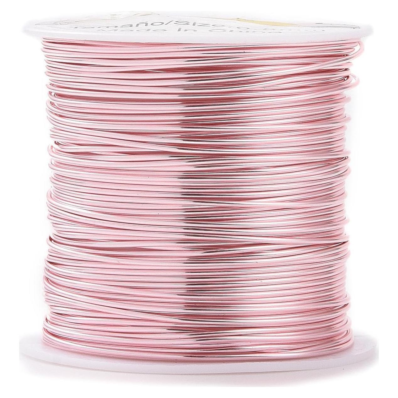 Alambre de Cobre 8m PH PandaHall 0.8mm Oro Rosa para Joyería