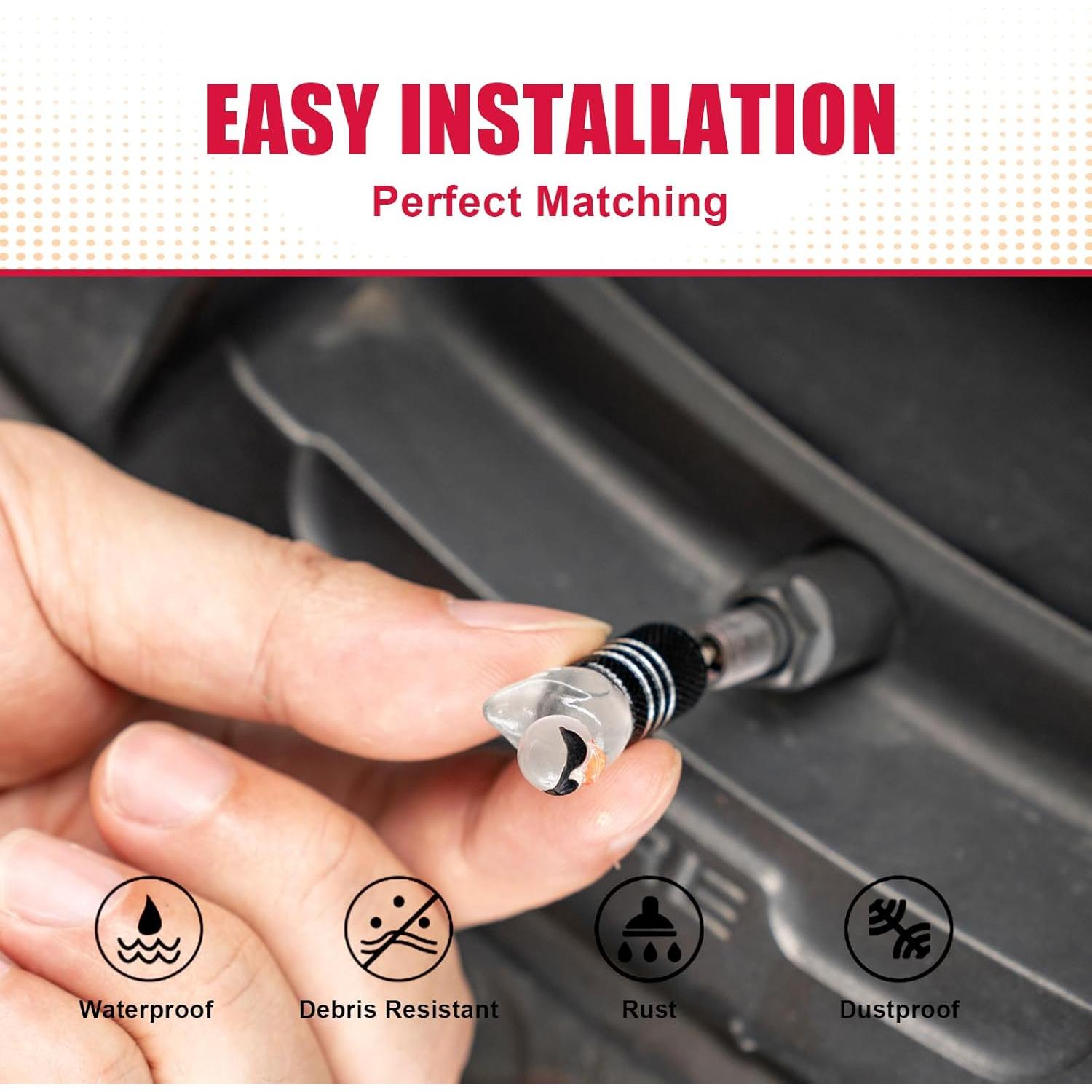 4 Tapas de Válvula de Neumático Rislobx Patito Divertido