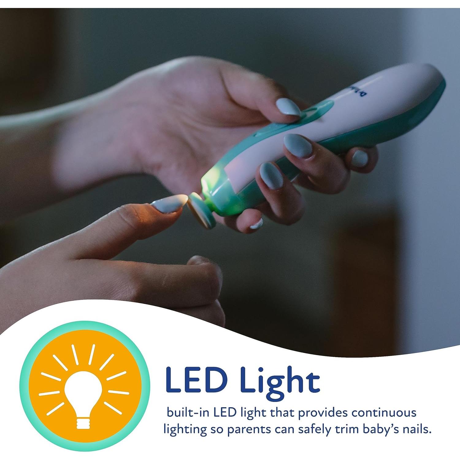 Cortador de Uñas Eléctrico Dr. Talbot para Bebés con Luz LED