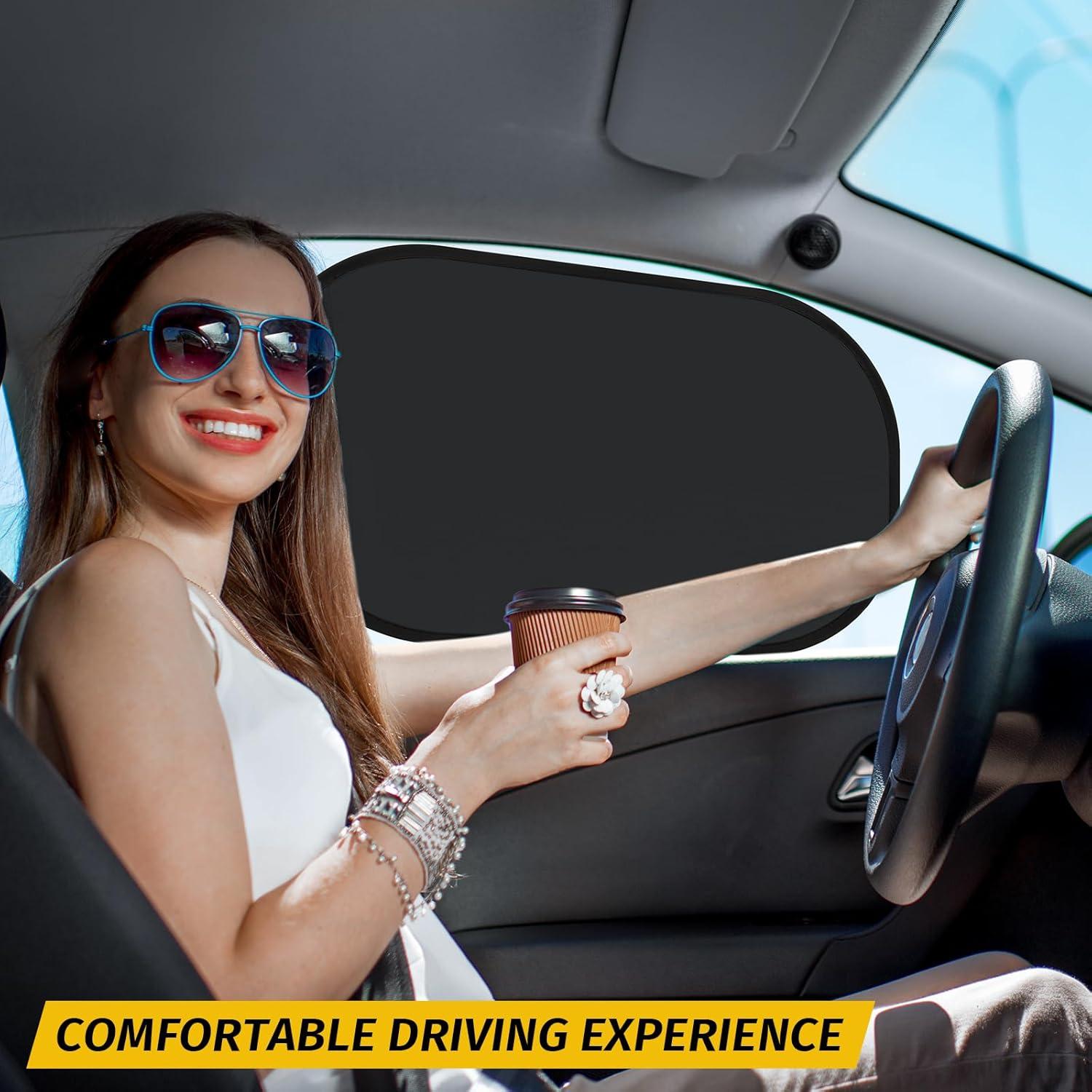 Paquete de 2 Sombrillas para Ventanas de Auto Clothclose 50x31cm