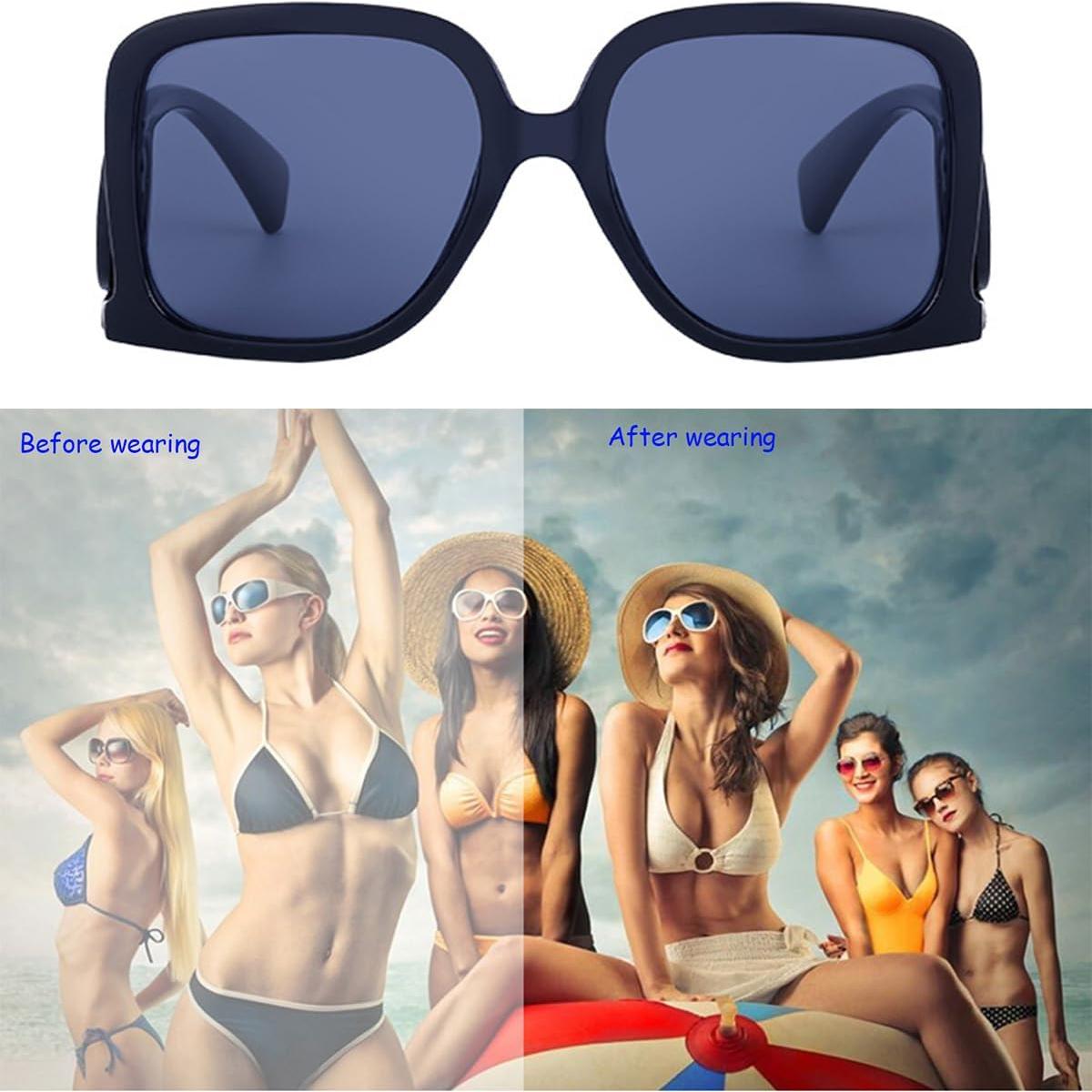 Gafas de sol grandes BCUYCF para mujeres con protección UV