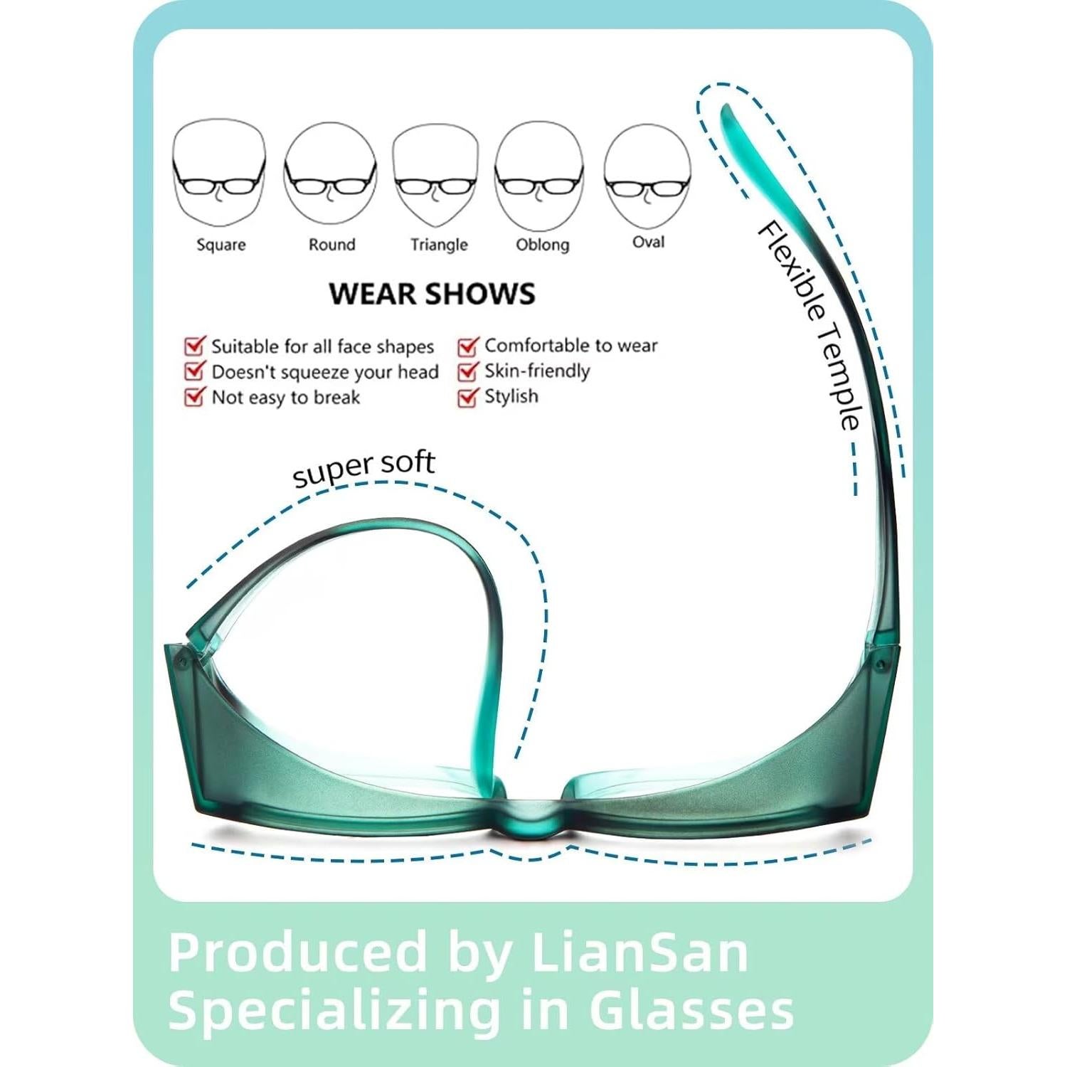 Gafas de Seguridad LianSan UV400 para Hombres y Mujeres
