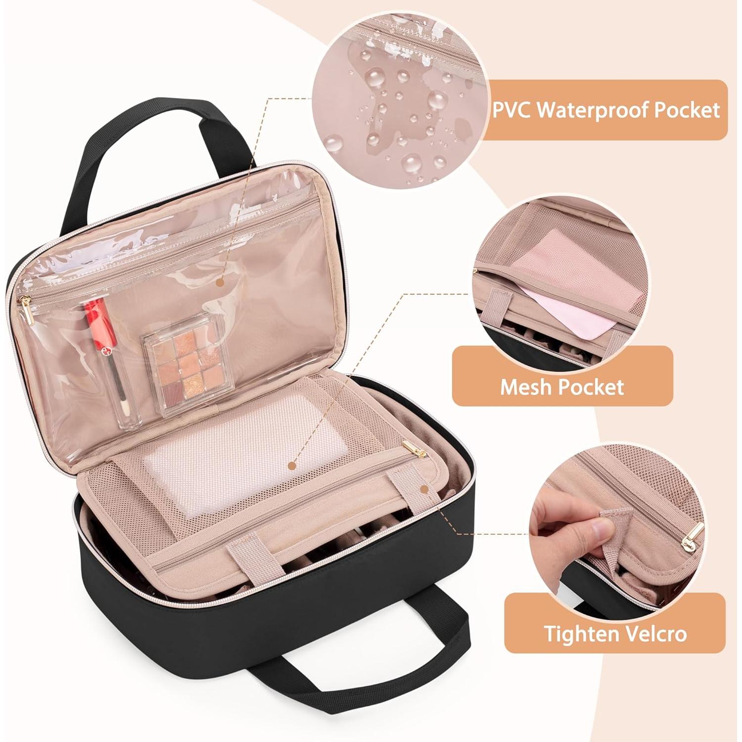 Organizador de Gafas de Sol Teamoy Negro, Bolsa de Viaje Ajustable