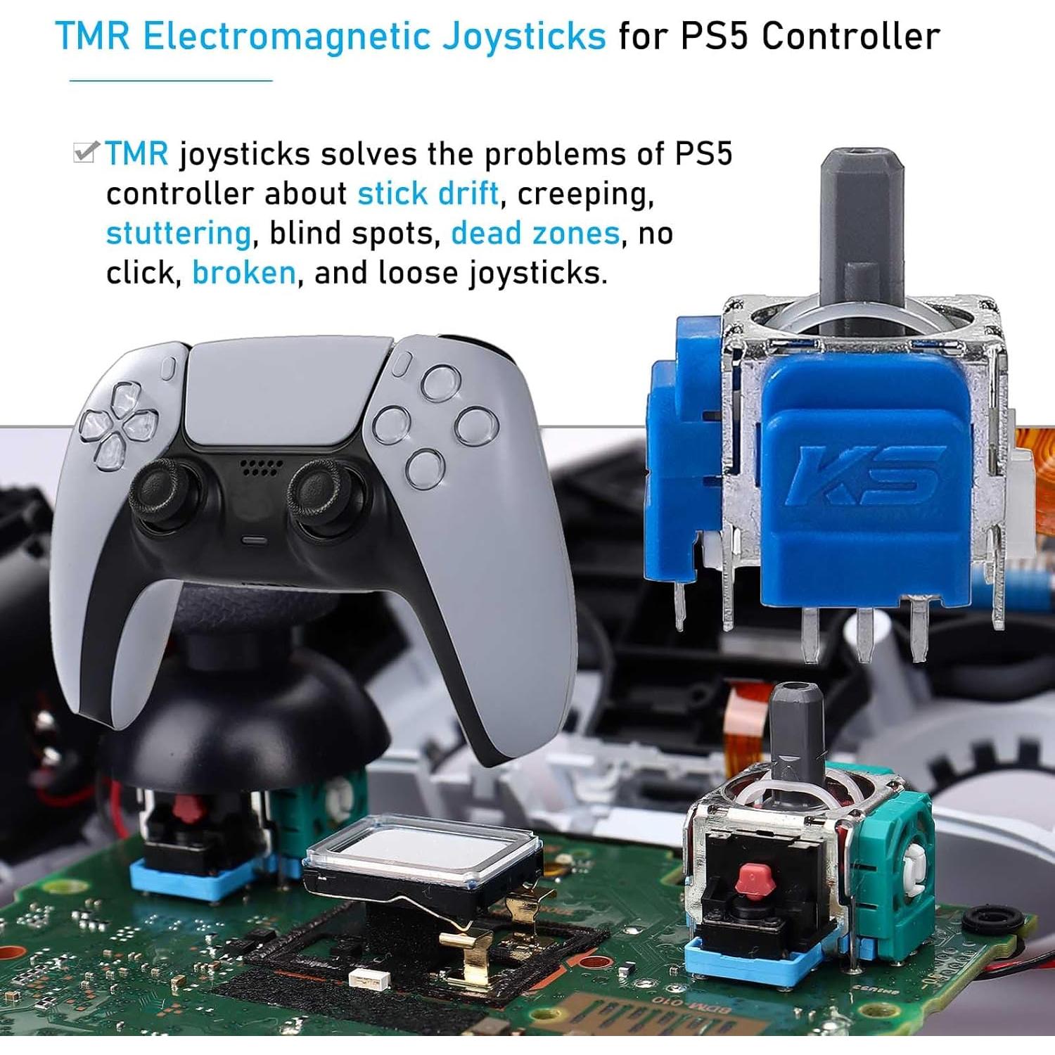 Ikpek 2 Joysticks Reemplazo para Controlador PS5 TMR Anti-Deriva