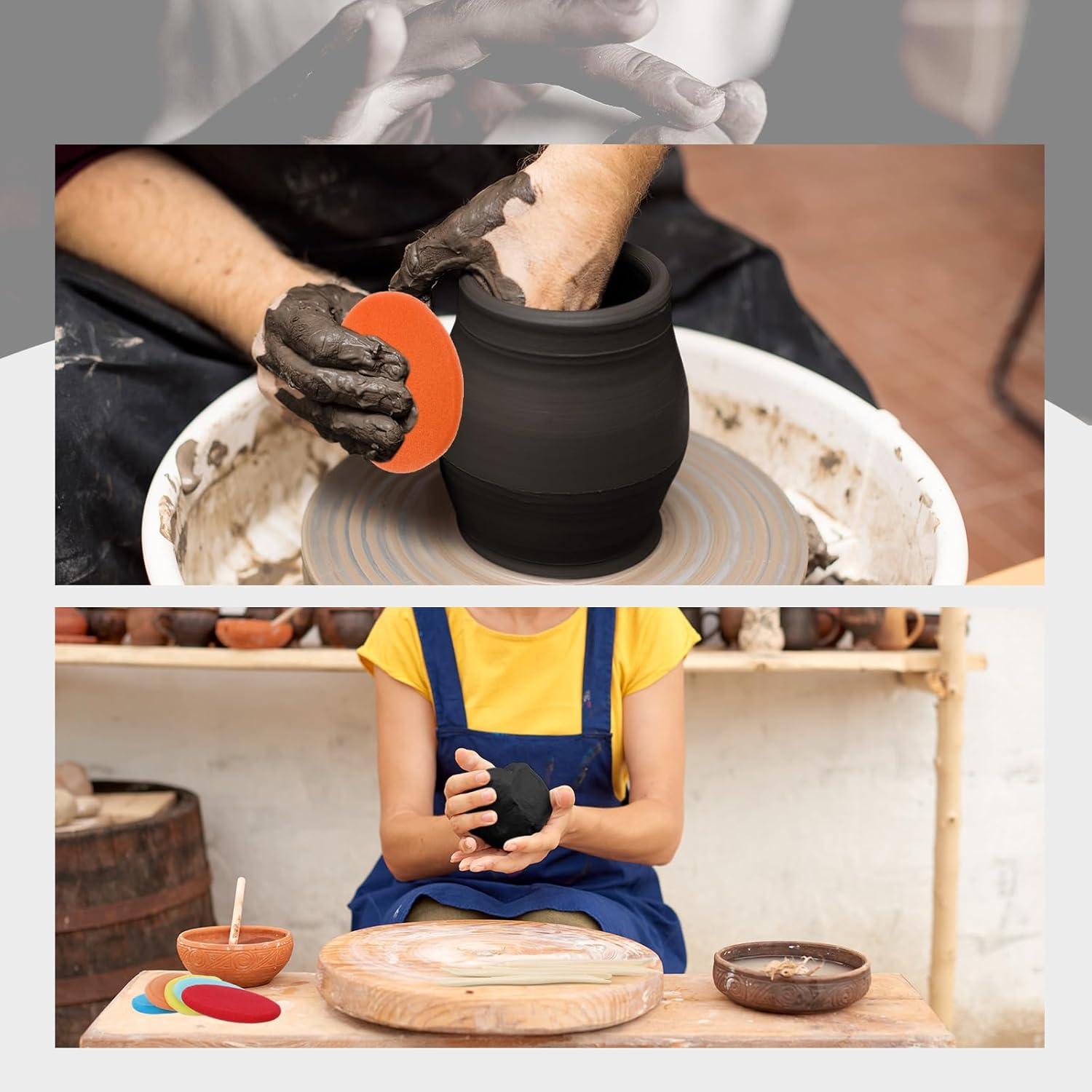 Kit de Arcilla de Modelado Feifeiya 2x900g Negro + Herramientas