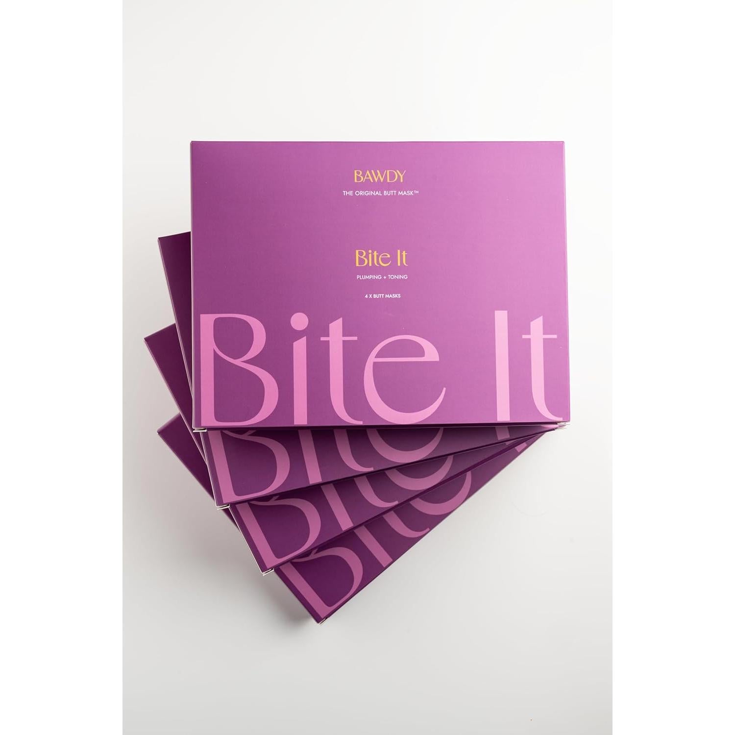 BAWDY Muérdelo - Paquete de 4 Máscaras de Colágeno para el Trasero