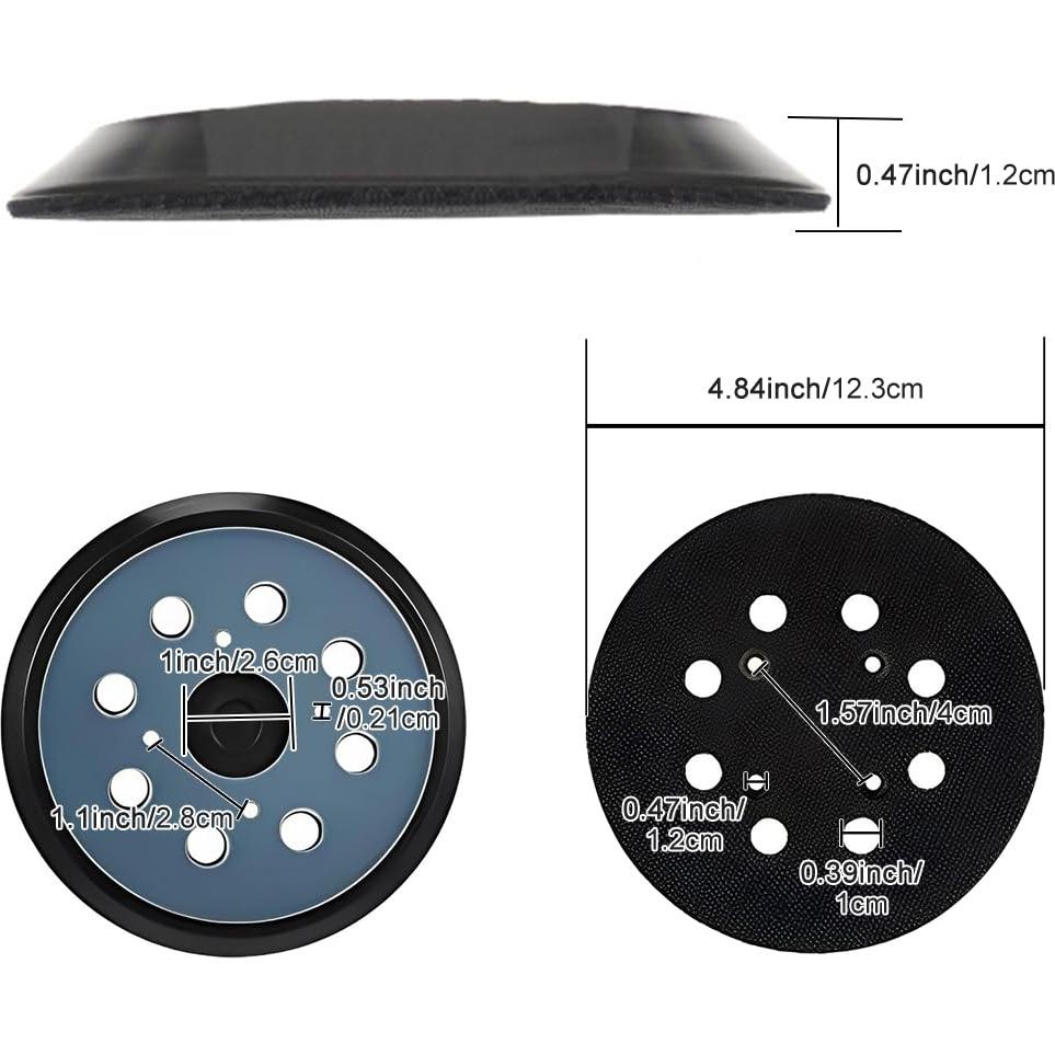 2 Almohadillas de Reemplazo para Lijadora Orbital DeWalt 5"
