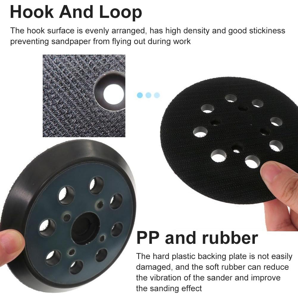 2 Almohadillas de Reemplazo para Lijadora Orbital DeWalt 5"