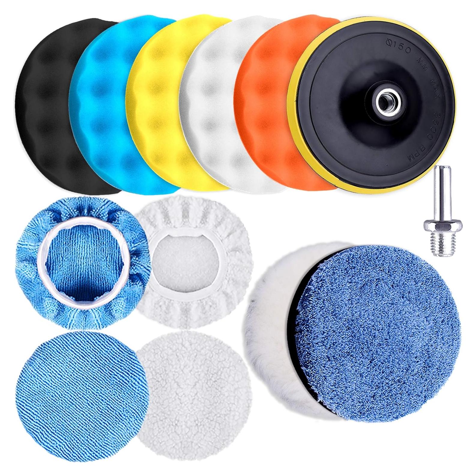 Kit de Almohadillas de Pulido SIQUK 13 Piezas 7.62 cm