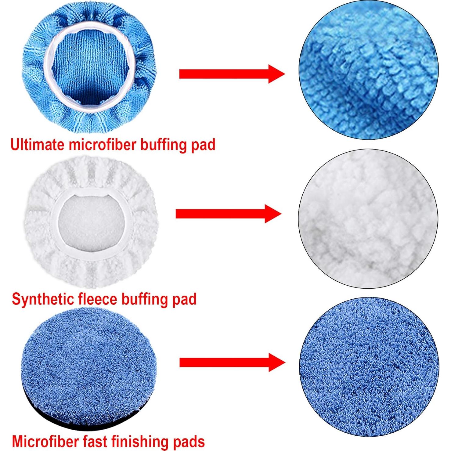 Kit de Almohadillas de Pulido SIQUK 13 Piezas 7.62 cm