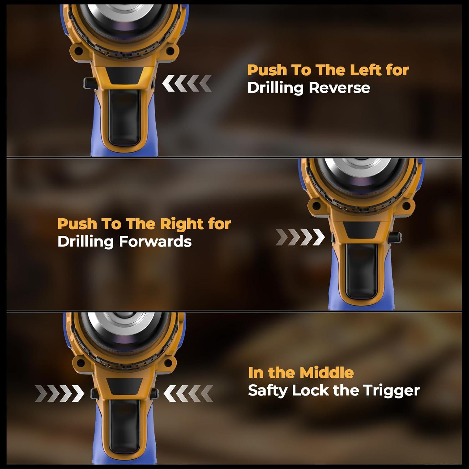 Taladro de Percusión Inalámbrico Funnywhale 20V Sin Batería