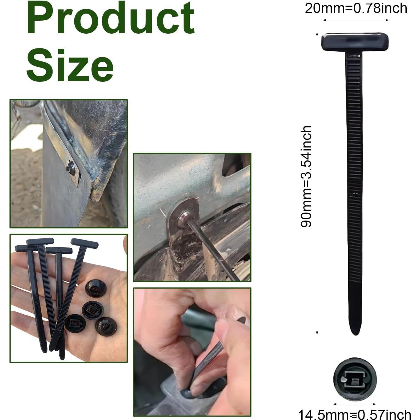 50 Hebillas de Cinta de Nylon CALORPET para Automóviles