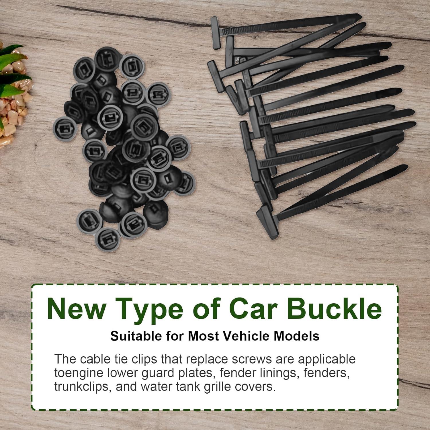 50 Hebillas de Cinta de Nylon CALORPET para Automóviles