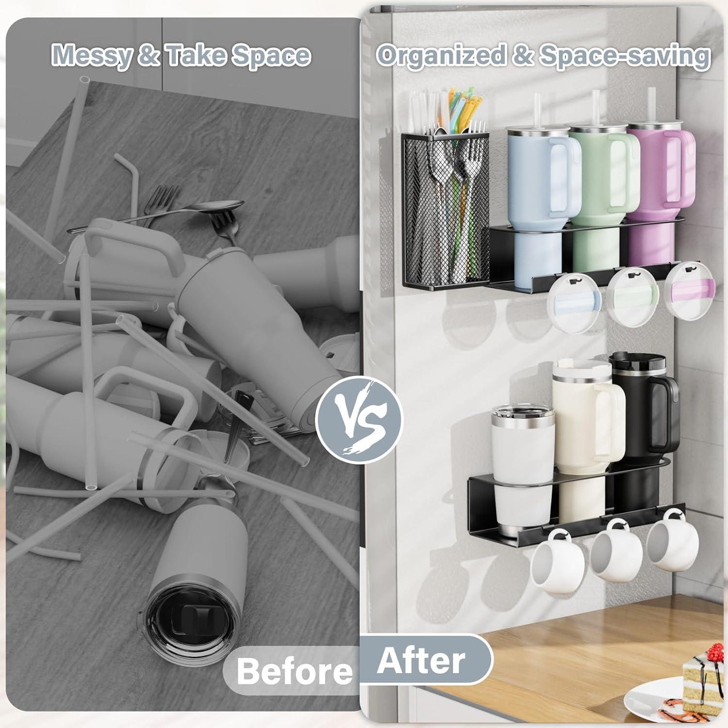 Soporte Magnético para Tazas Stanley 20/30/40oz - 2 Pzas Negro