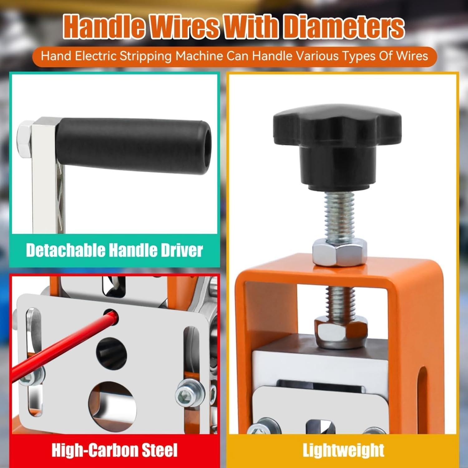 Máquina Manual de Desforrado de Cables Hizmivos 0.15-2.54 cm