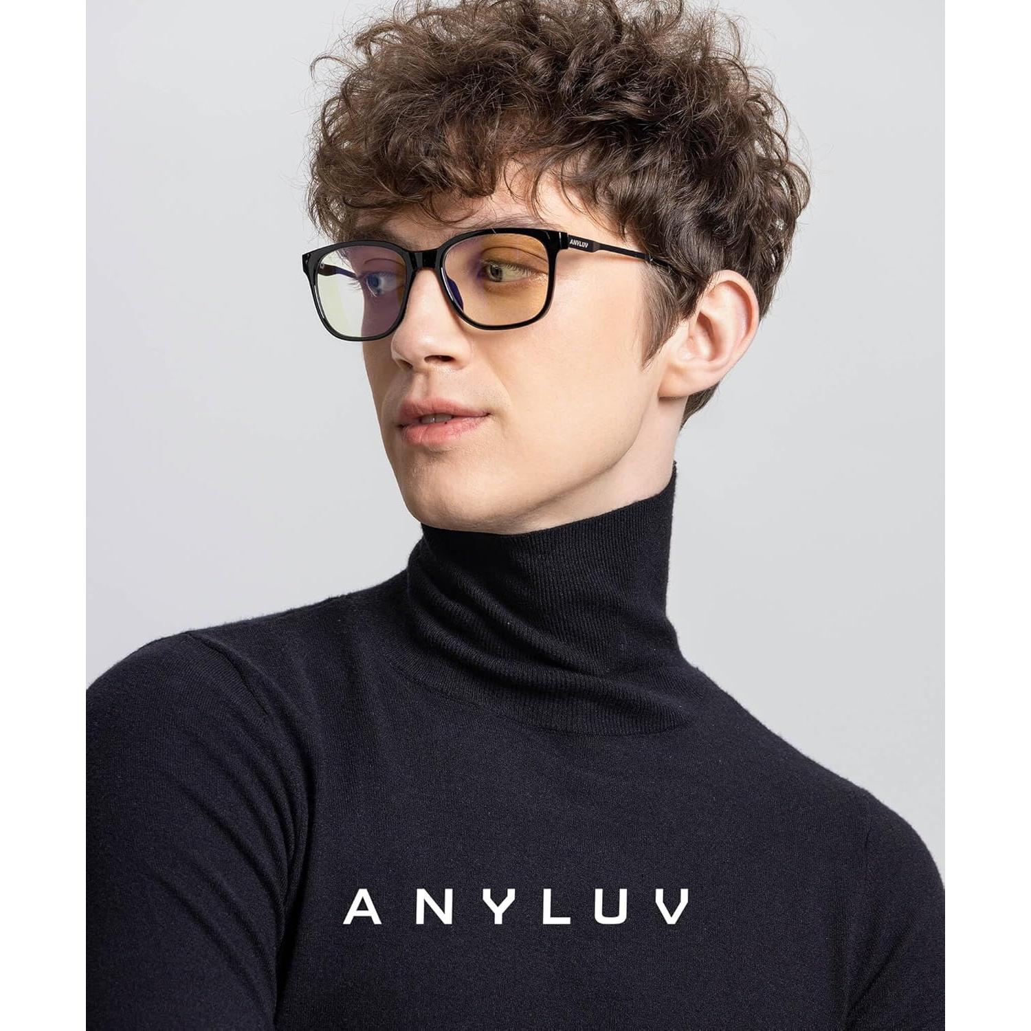 Gafas de luz azul ANYLUV para hombres - Modelo 114 - Anti-fatiga