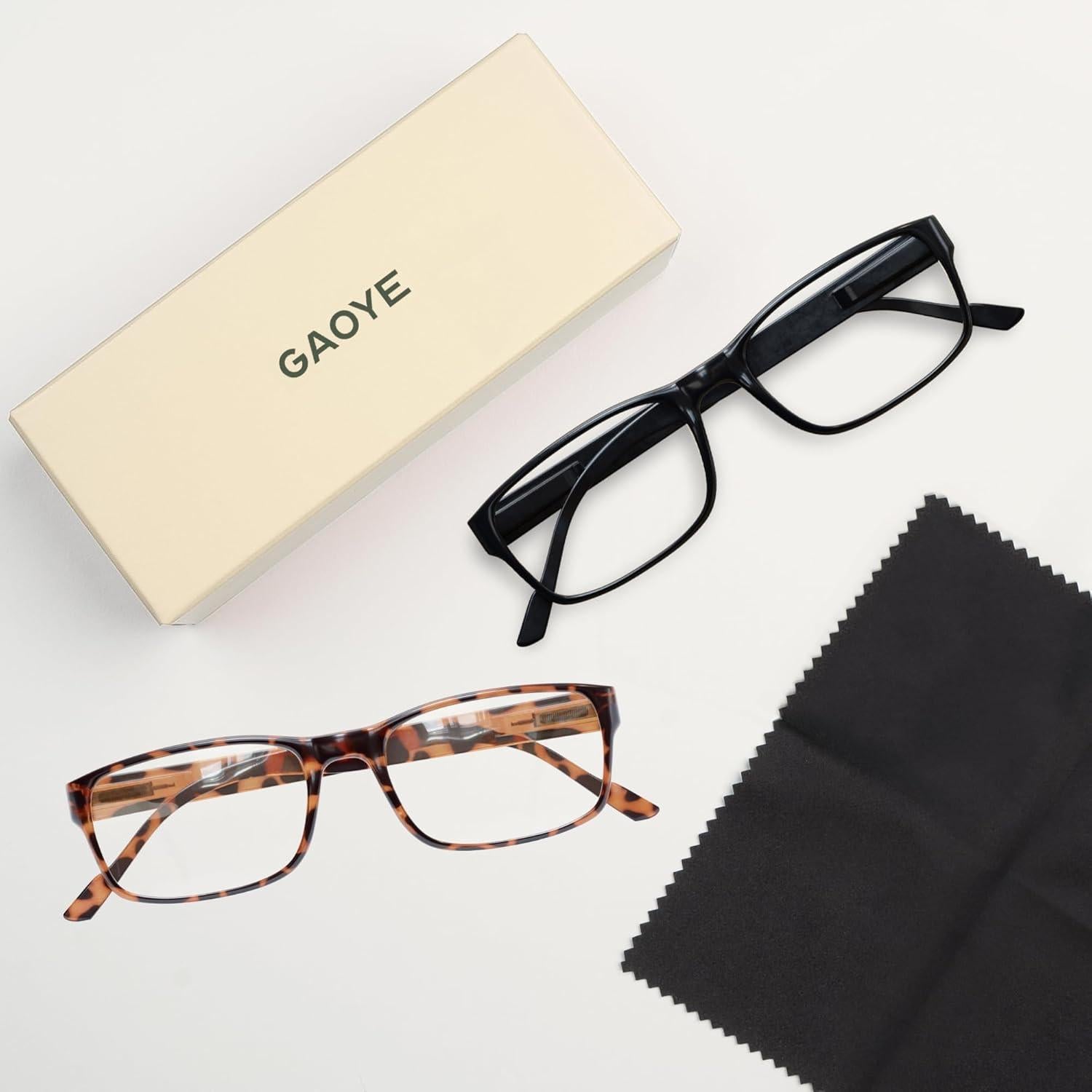 Gafas de Lectura Gaoye 2-Pack con Filtro Luz Azul y UV
