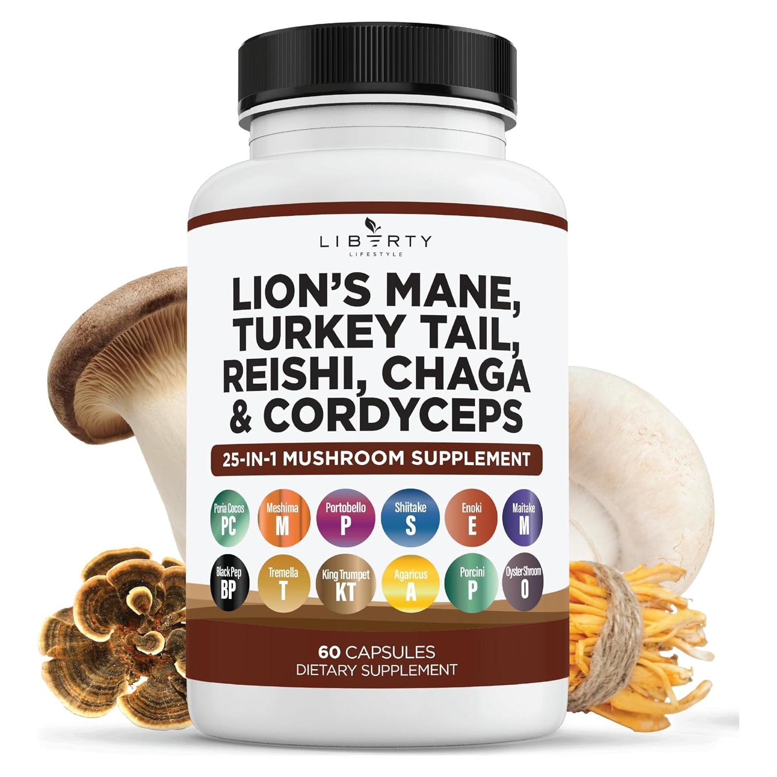 Suplemento de Hongo Melena de León y Reishi 60 Cápsulas