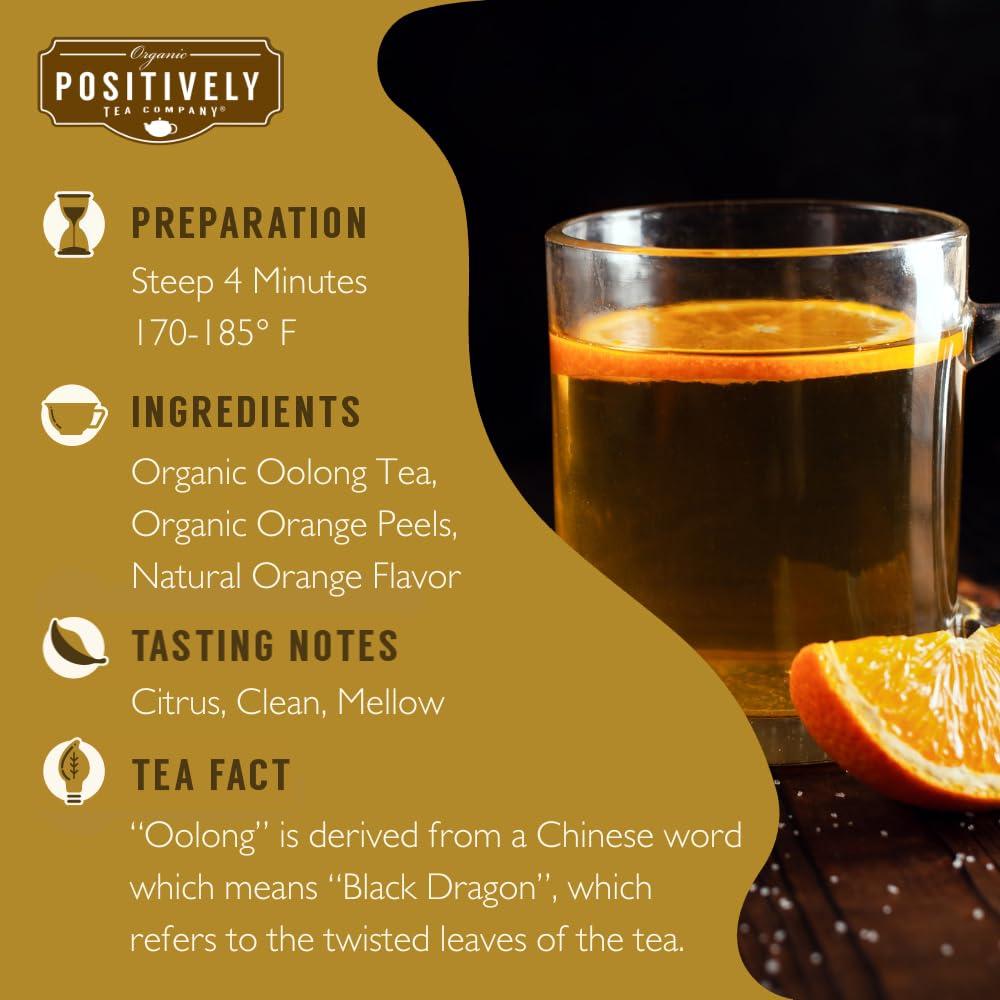 Té Oolong Orgánico Positivamente 454g Especial Flor Naranja