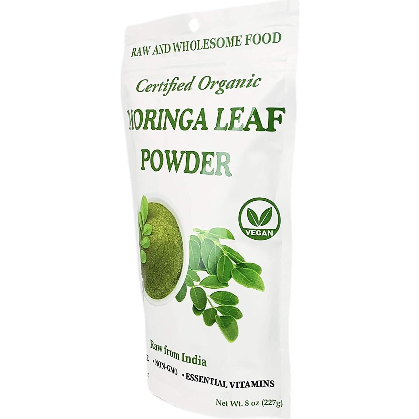 Polvo de hoja de moringa orgánica Cherie Sweet Heart 227 g