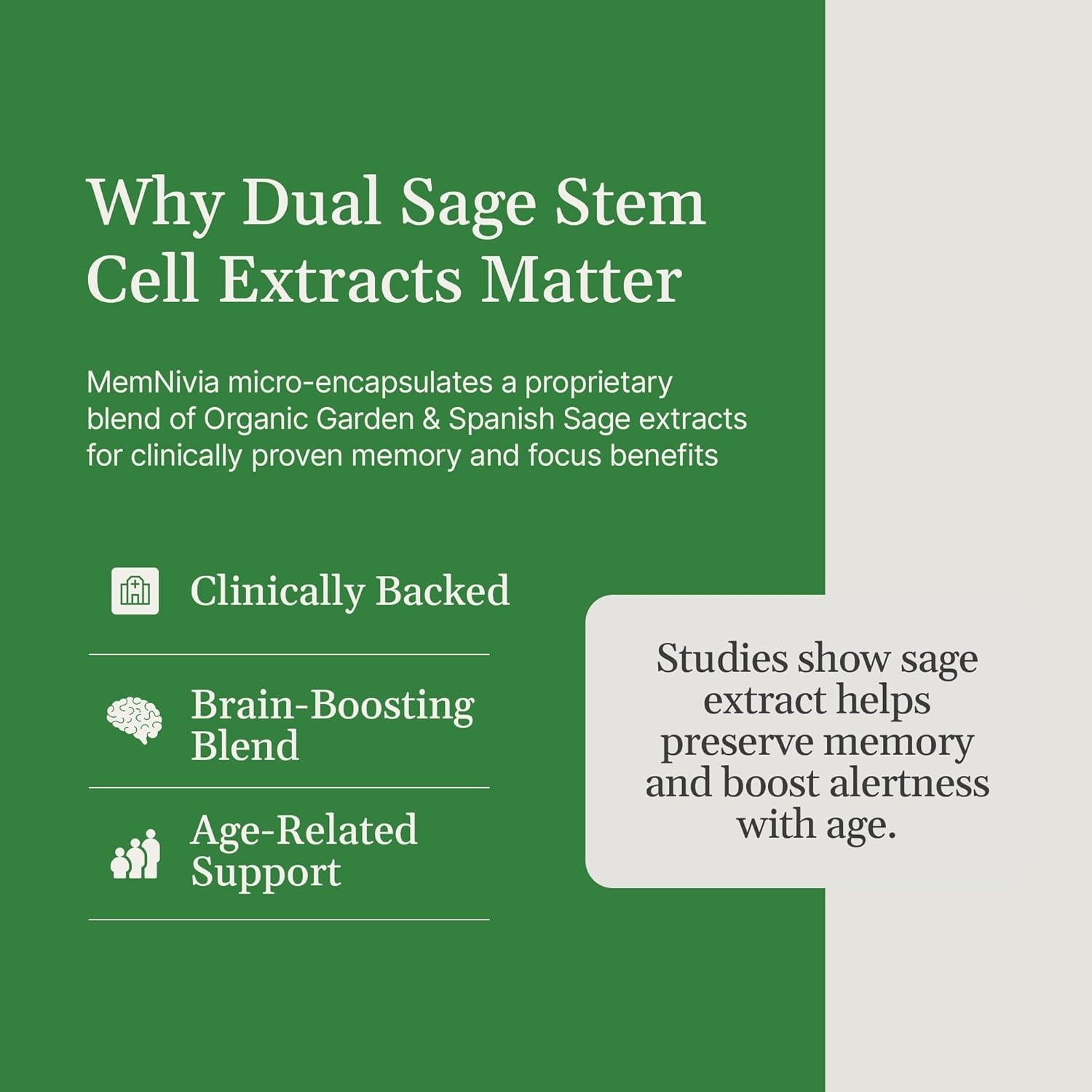 Suplemento Cerebral MemNivia OxyNaturals 60 Cápsulas