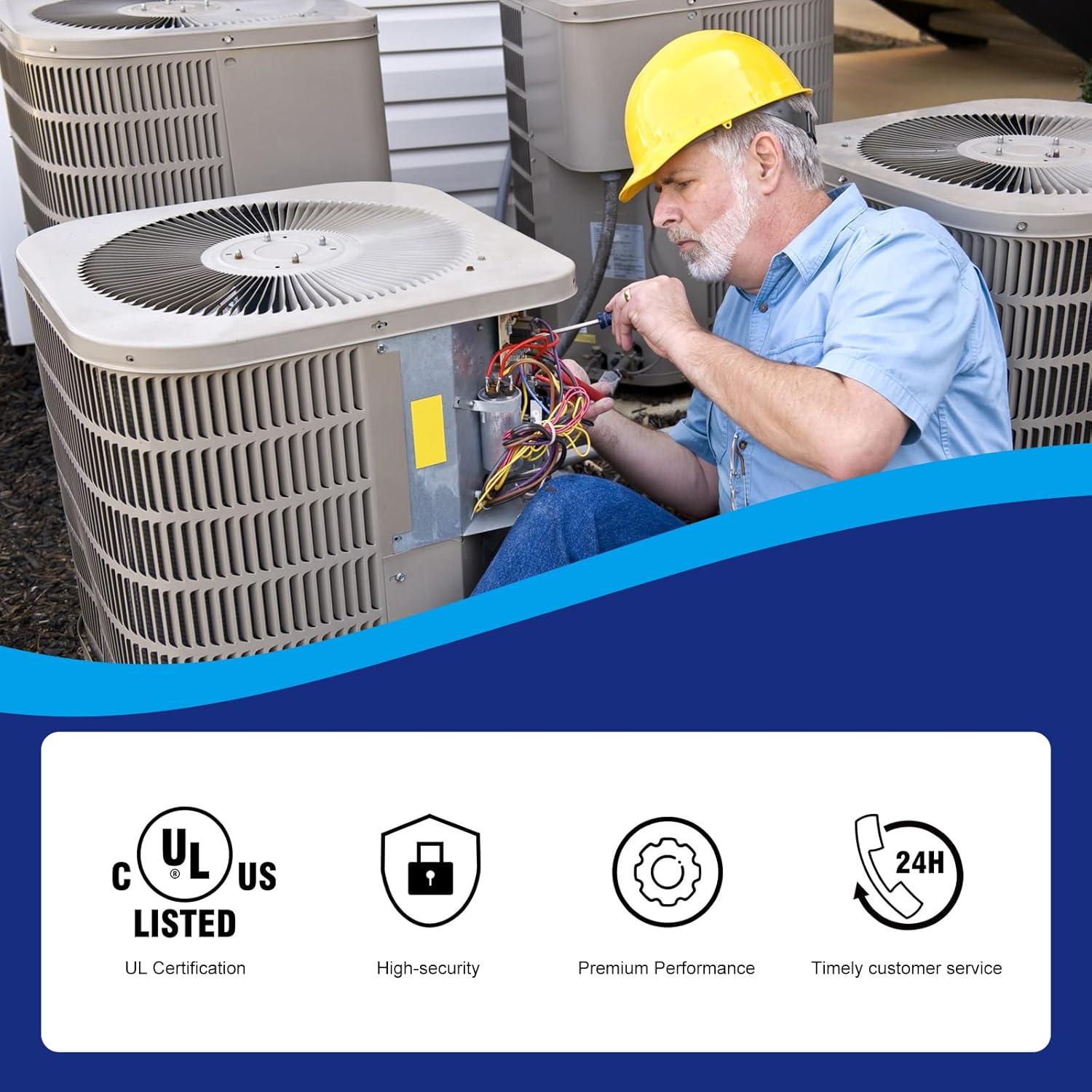 Capacitor SUREPHON 35uF 370V/440V CBB65B para Aire Acondicionado