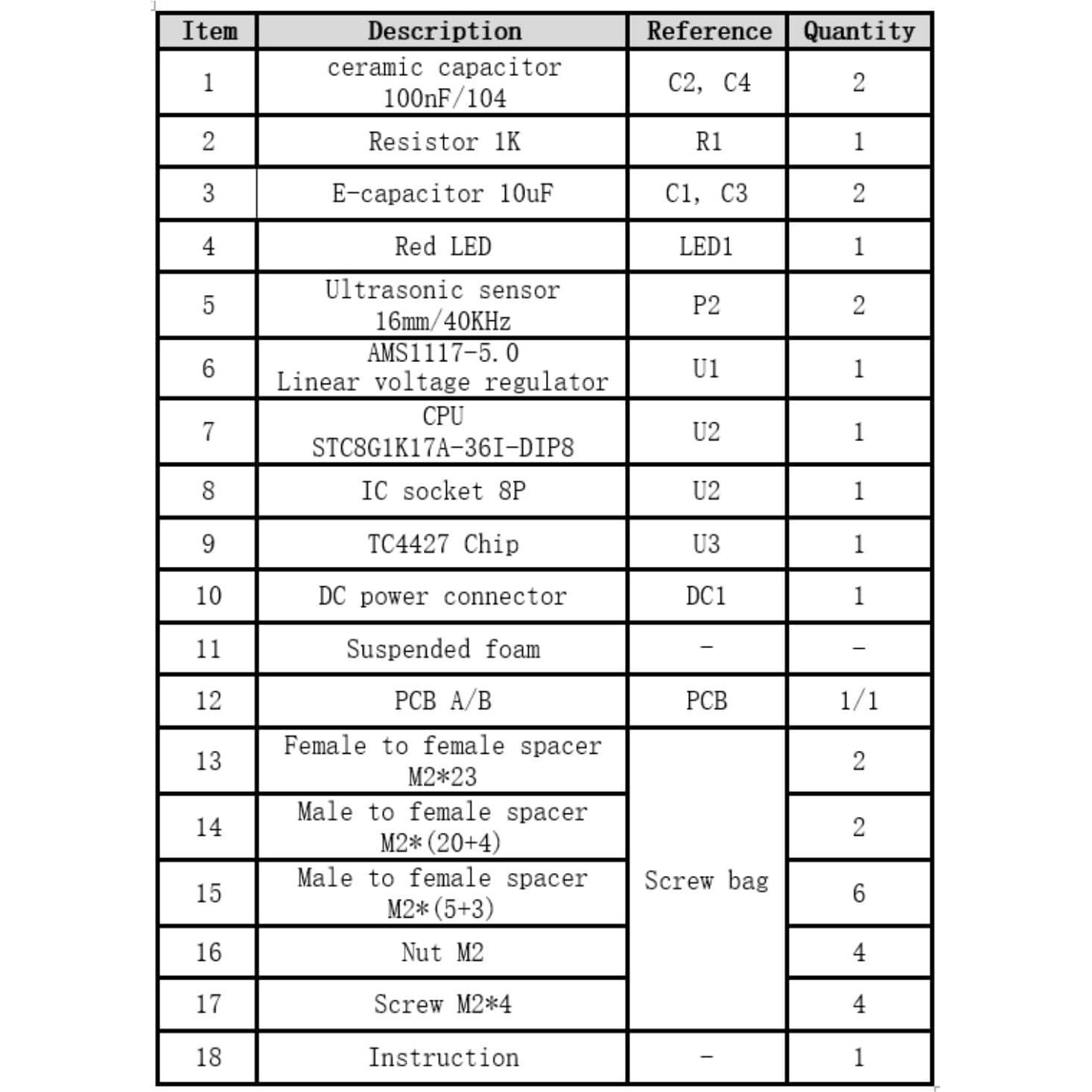 Kit de Soldadura por Ultrasonido DIY Genérico Levitación 5.08x10.16cm