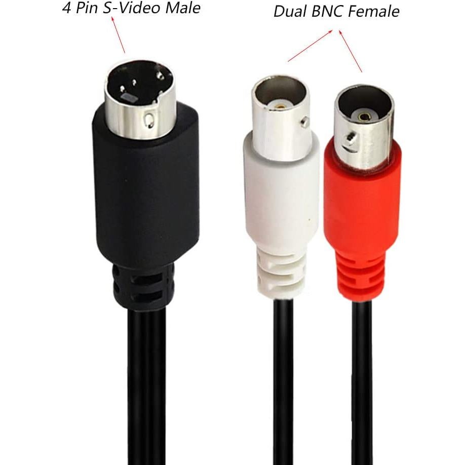 Cable divisor S-Video 4 pines a BNC MTUERANC 1.5m