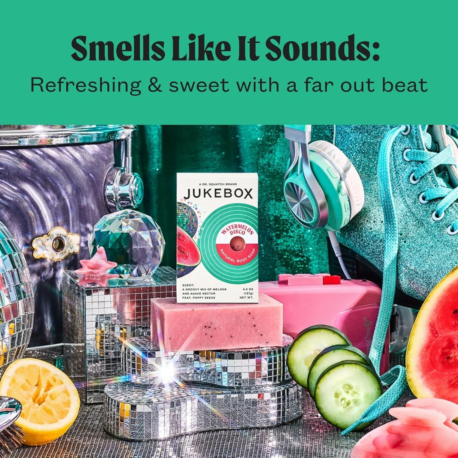 Jabón Natural Dr. Squatch Sandía 127.6g - Exfoliación Fuerte