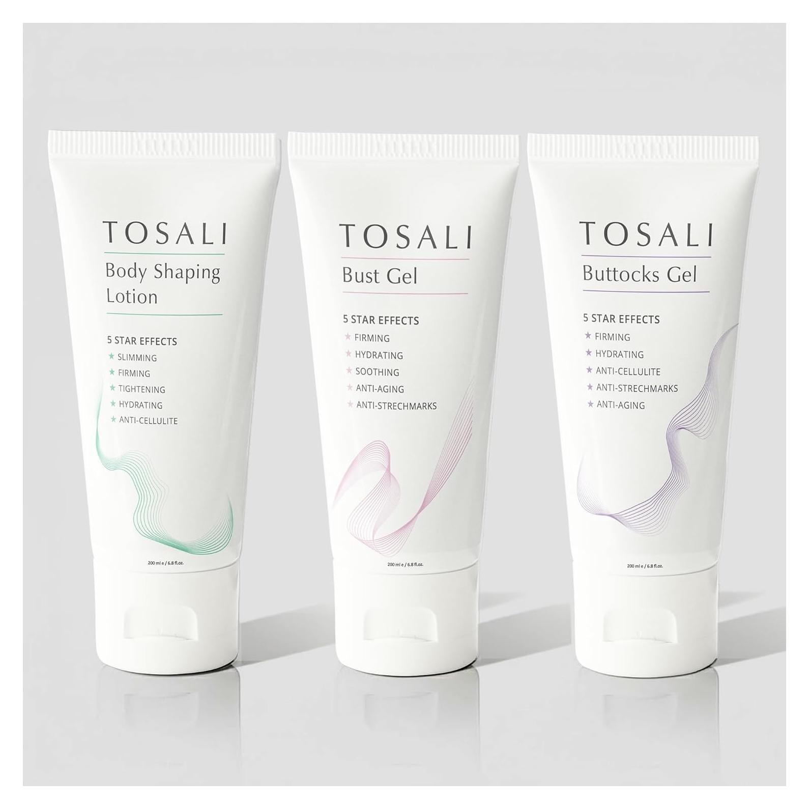 Set de Cuidado de la Piel Tosali - Gel, Crema y Loción Antienvejecimiento