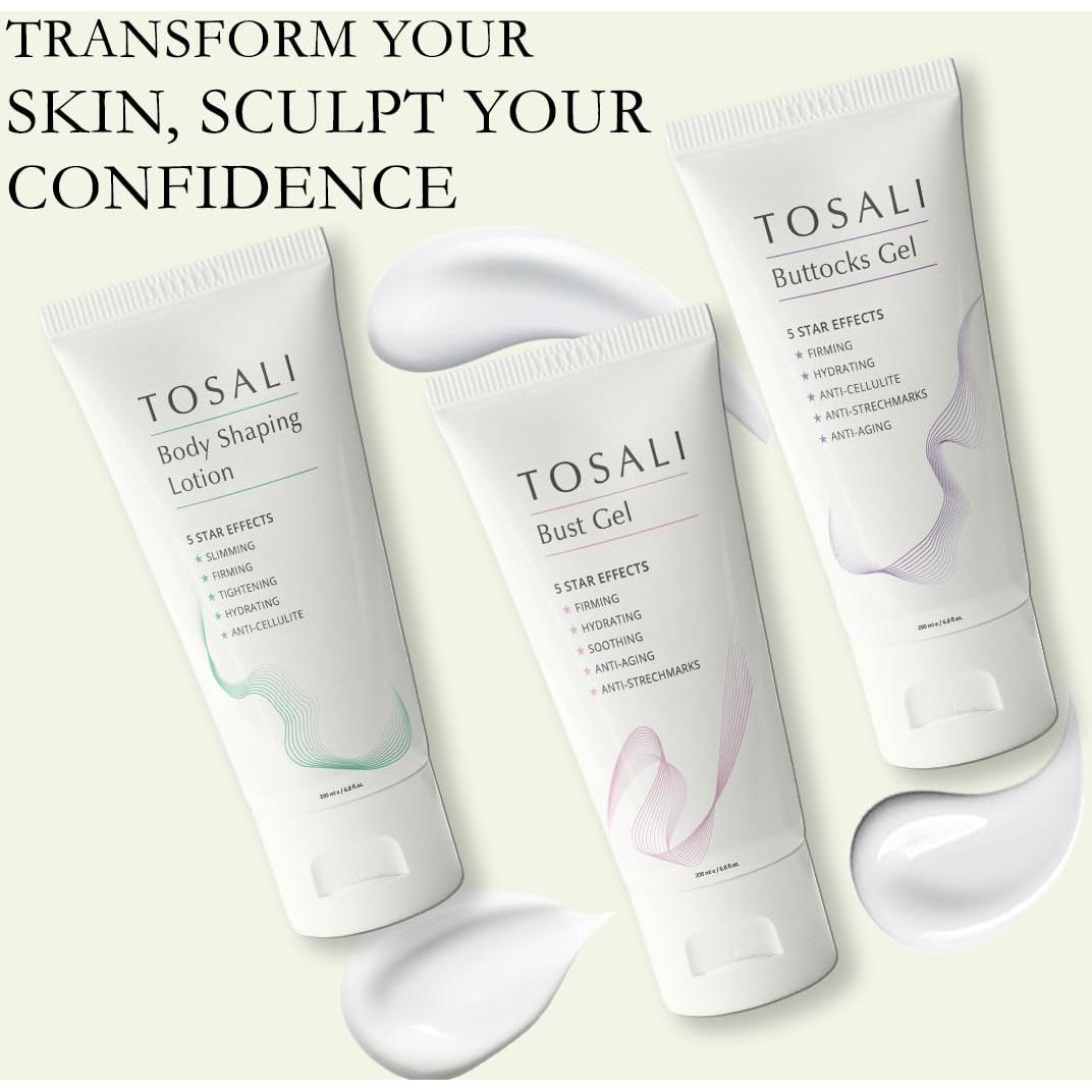 Set de Cuidado de la Piel Tosali - Gel, Crema y Loción Antienvejecimiento