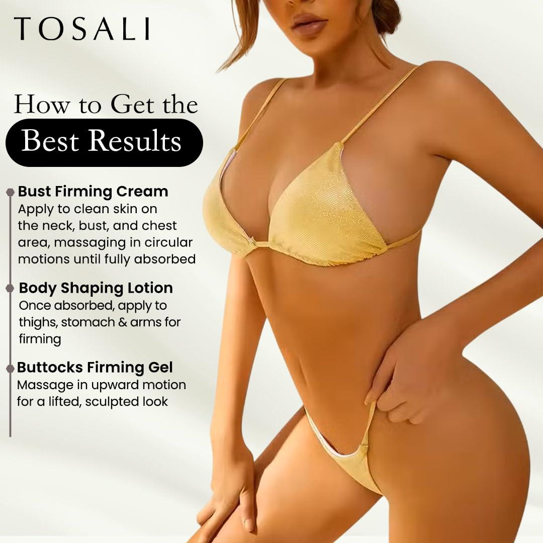 Set de Cuidado de la Piel Tosali - Gel, Crema y Loción Antienvejecimiento