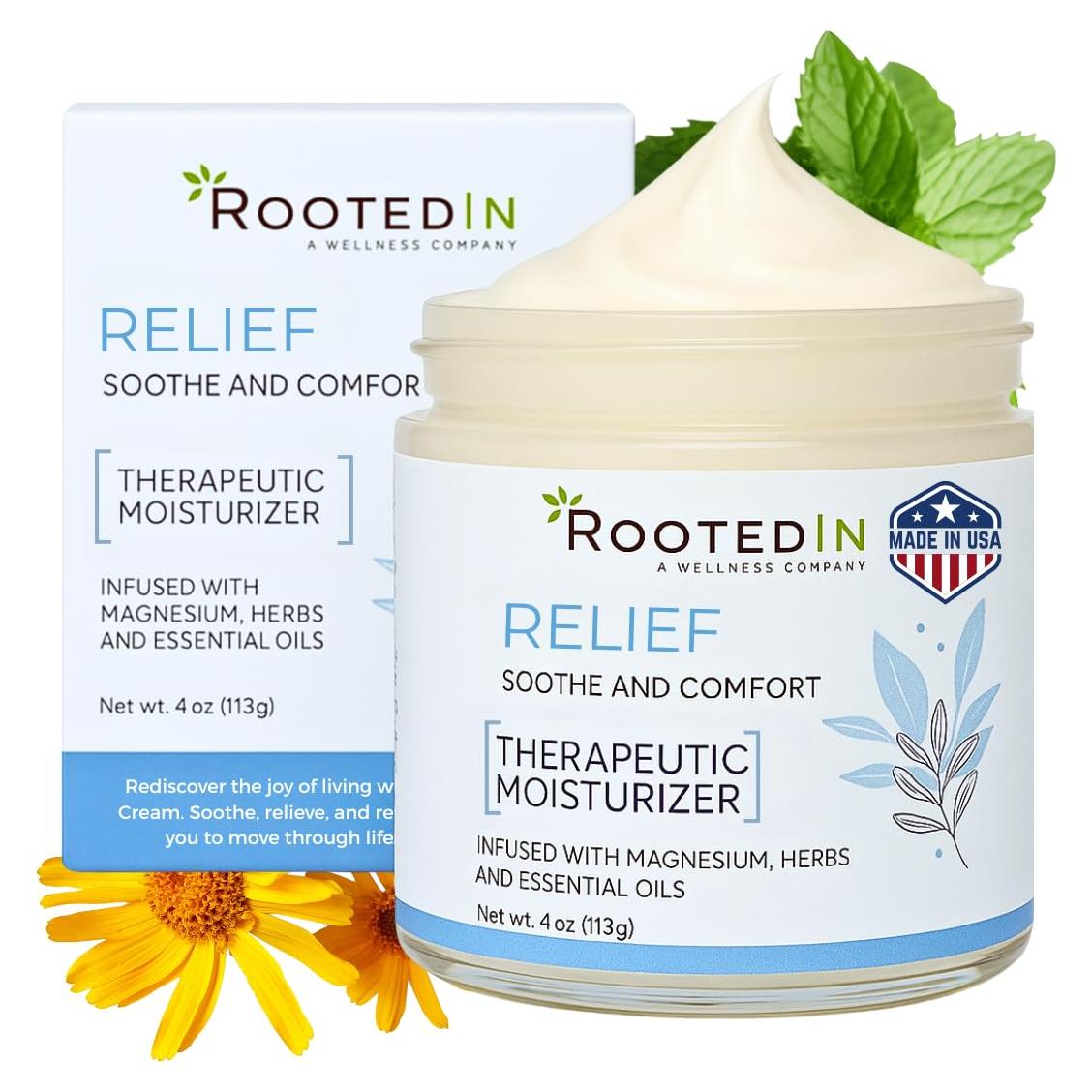 Crema Tópica de Magnesio Pura Rooted In 113.4 g - Alivio Muscular