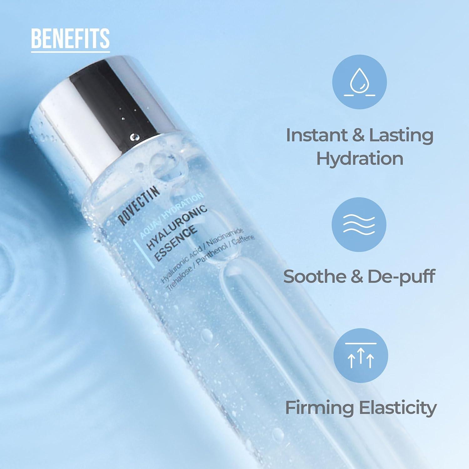 Paquete de 2 Crema Hidratante Loto y Esencia Ácido Hialurónico Rovectin