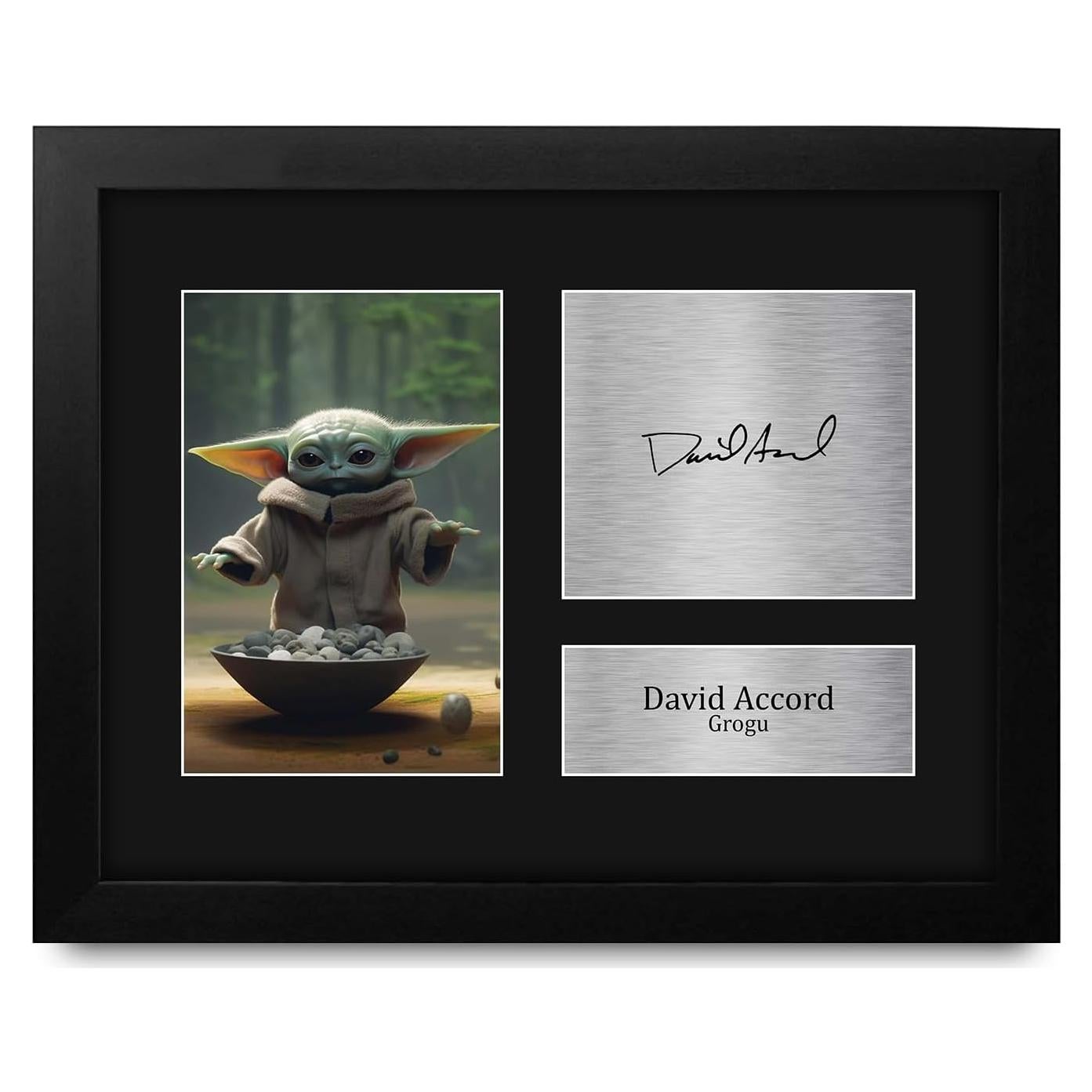 Foto Enmarcada David Accord The Mandalorian Grogu 33x25cm
