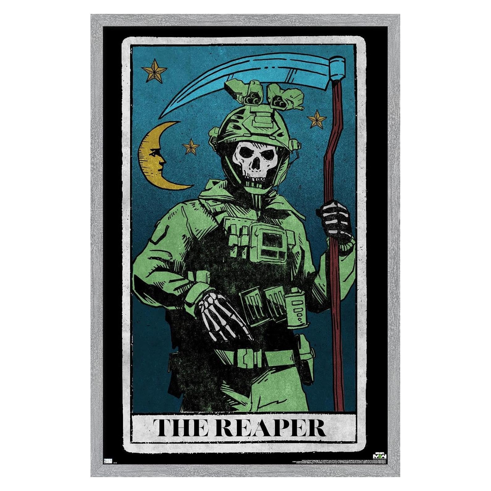 Póster enmarcado Call of Duty: Modern Warfare 2 - Ghost 56.9x37.3 cm