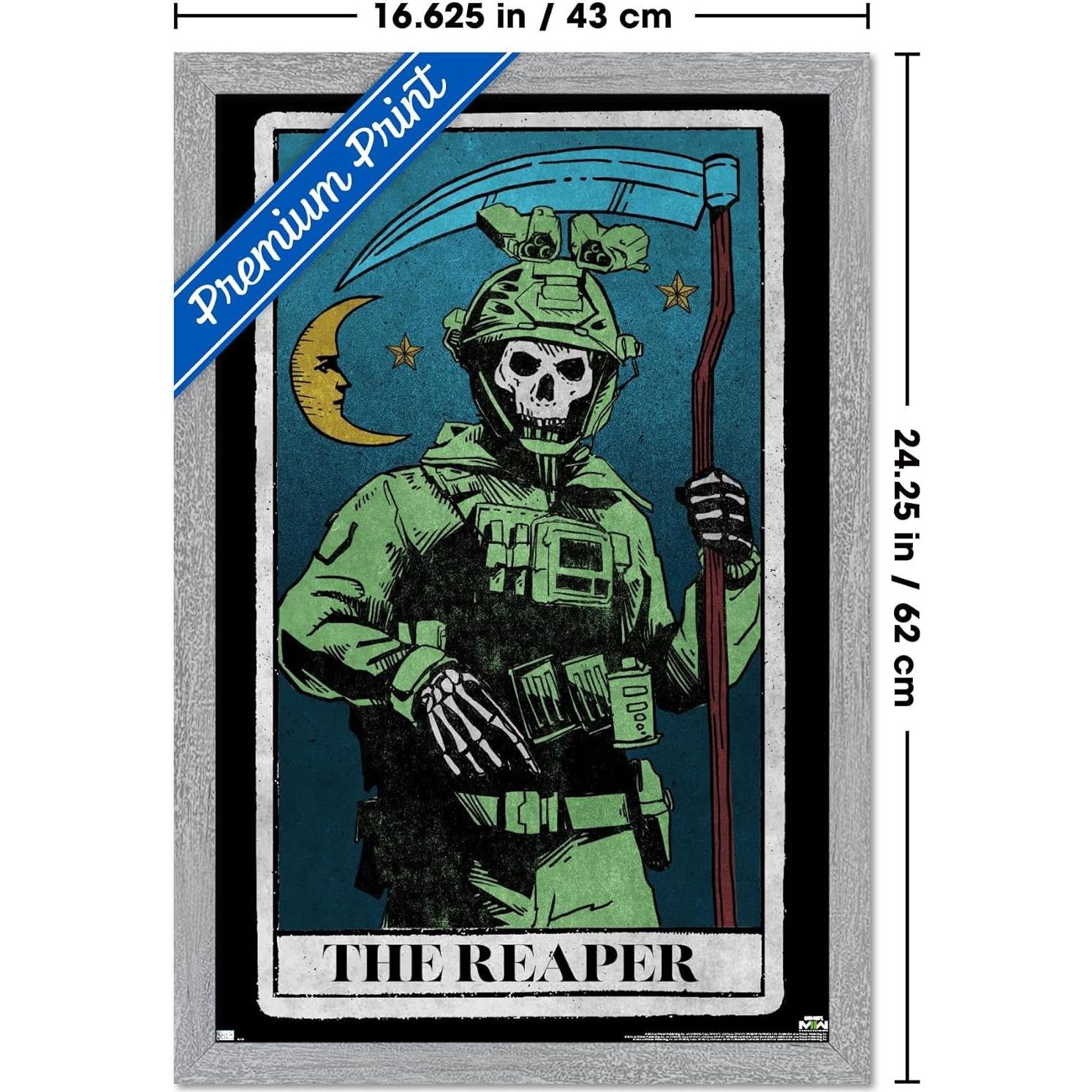 Póster enmarcado Call of Duty: Modern Warfare 2 - Ghost 56.9x37.3 cm