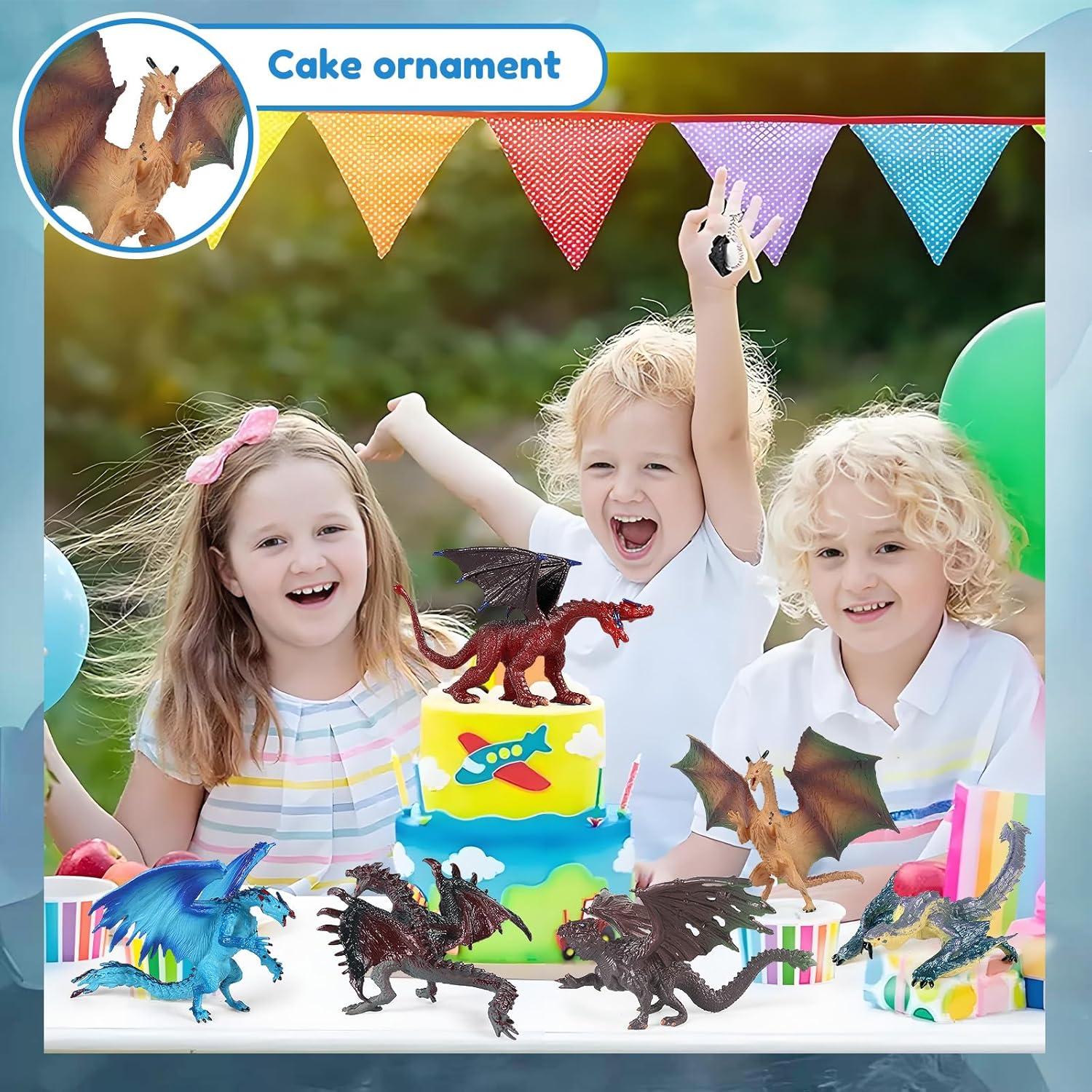 Set de 6 Figuras de Dragón EOIVSH 12.7 cm para Niños