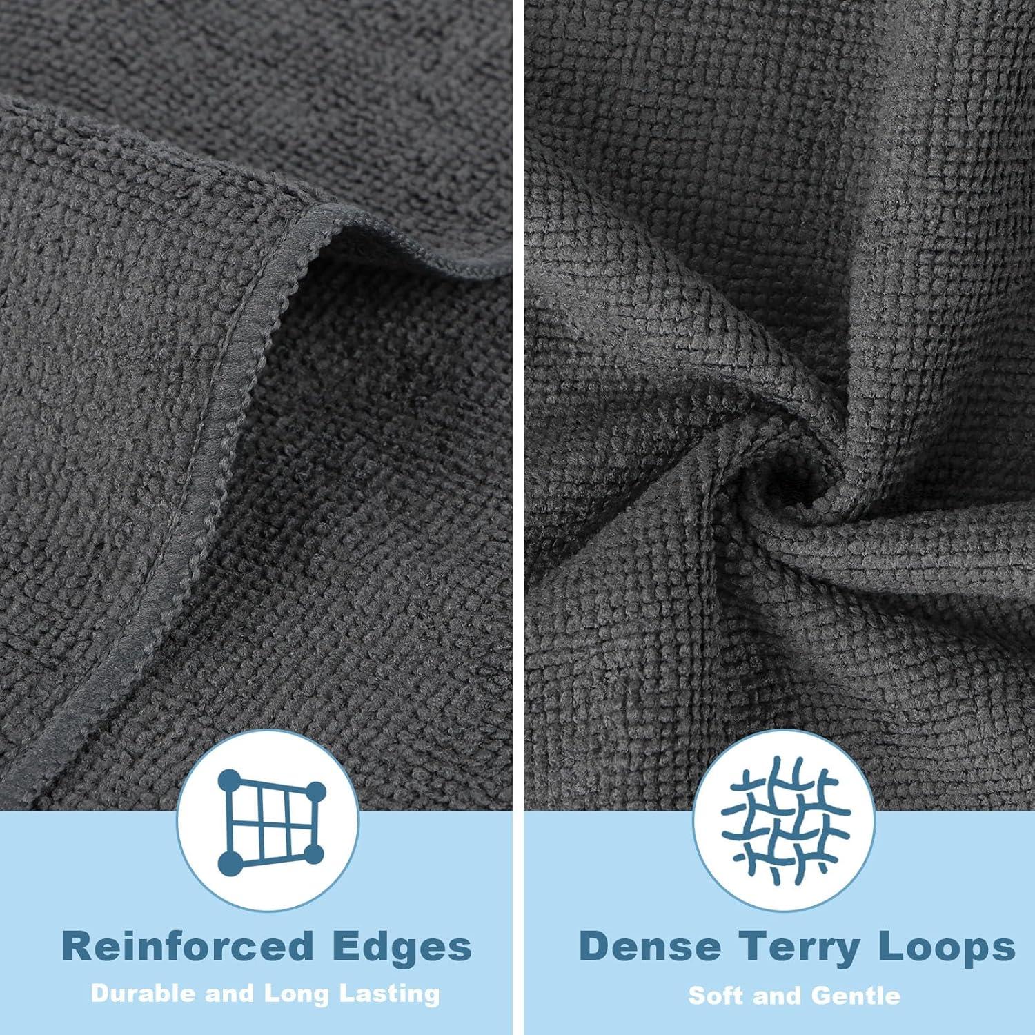 Toallas de Microfibra HOMEXCEL - Paquete de 24 Unidades 30x30 cm