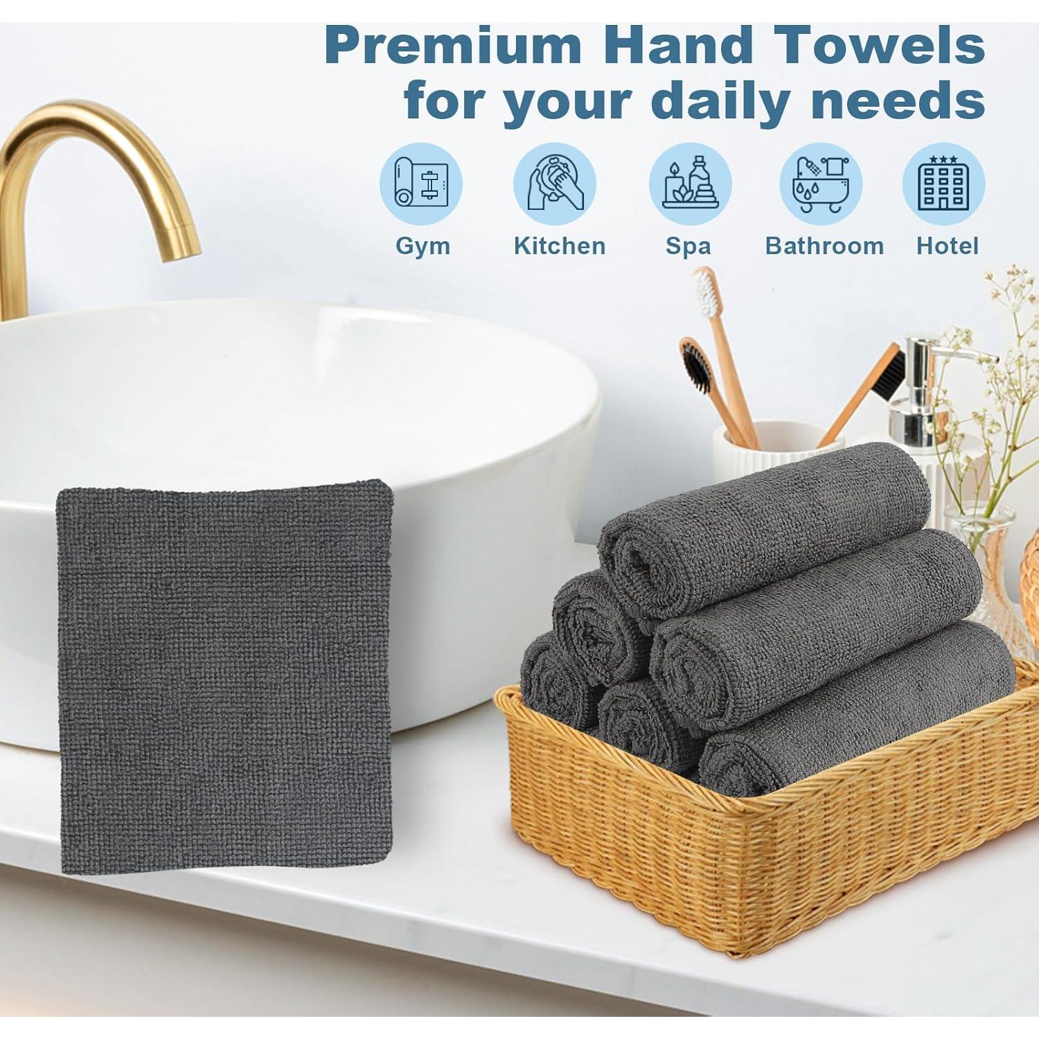 Toallas de Microfibra HOMEXCEL - Paquete de 24 Unidades 30x30 cm