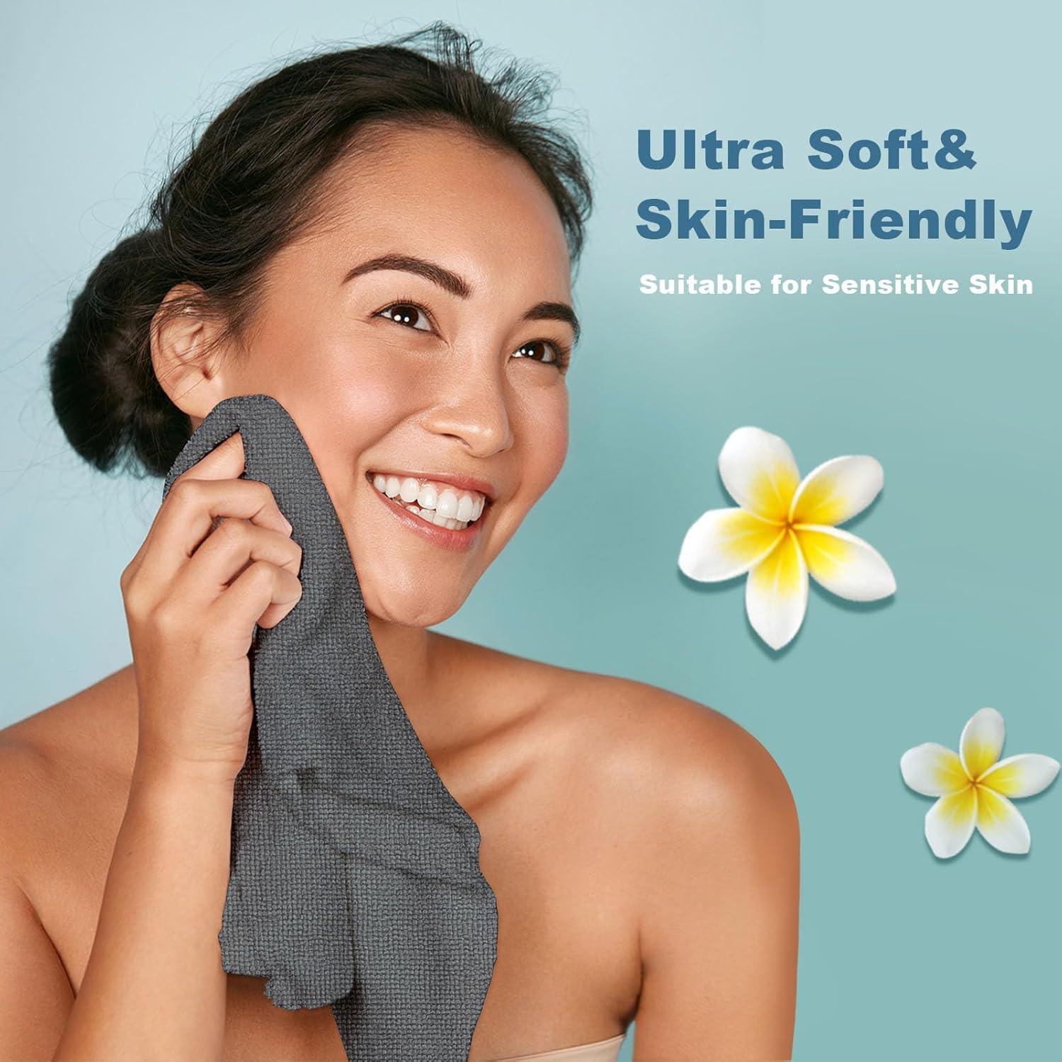 Toallas de Microfibra HOMEXCEL - Paquete de 24 Unidades 30x30 cm